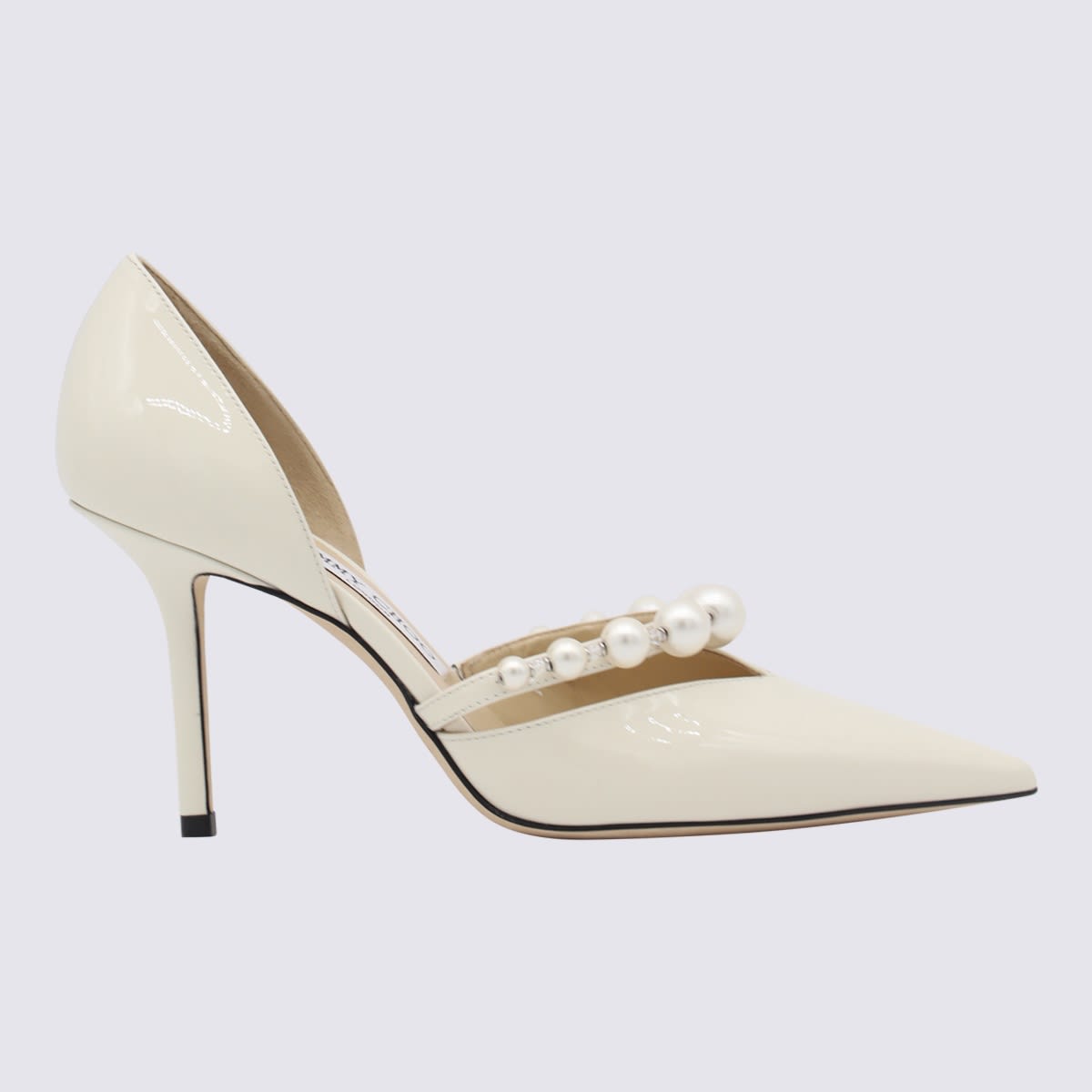 White Leather Pumps