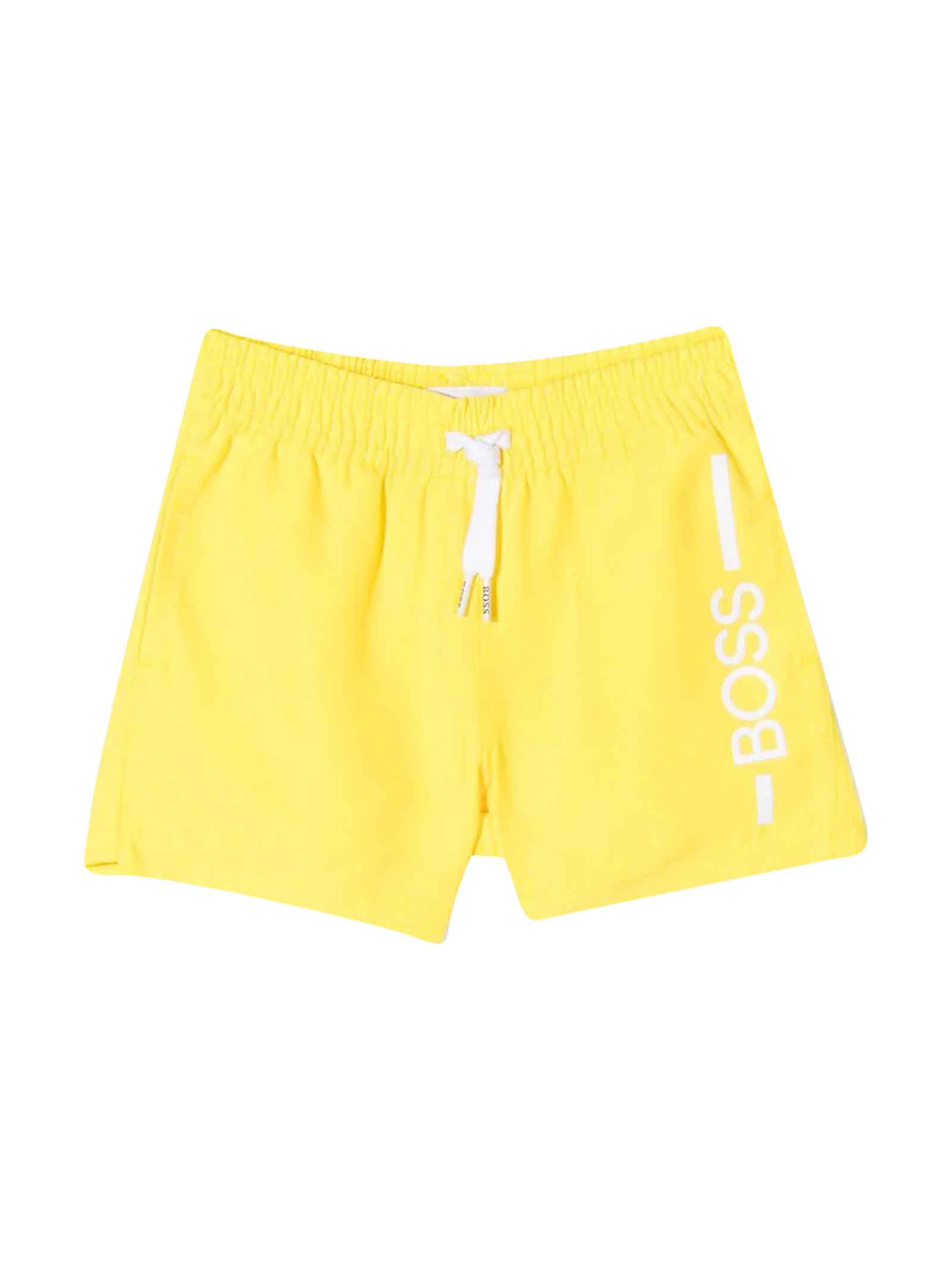 Hugo Boss Yellow Baby Boy Swimsuit