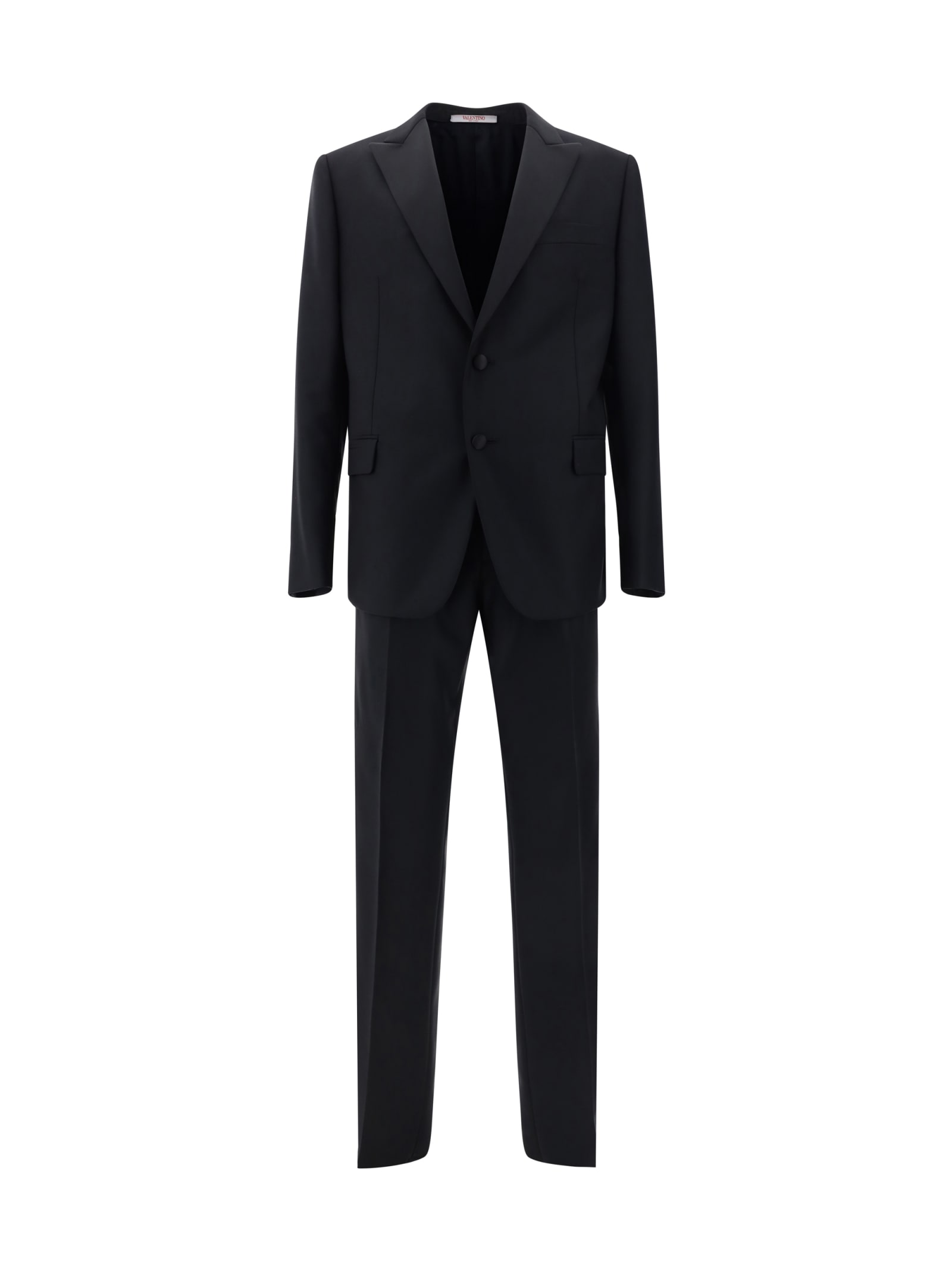 Shop Valentino Suit In Nero