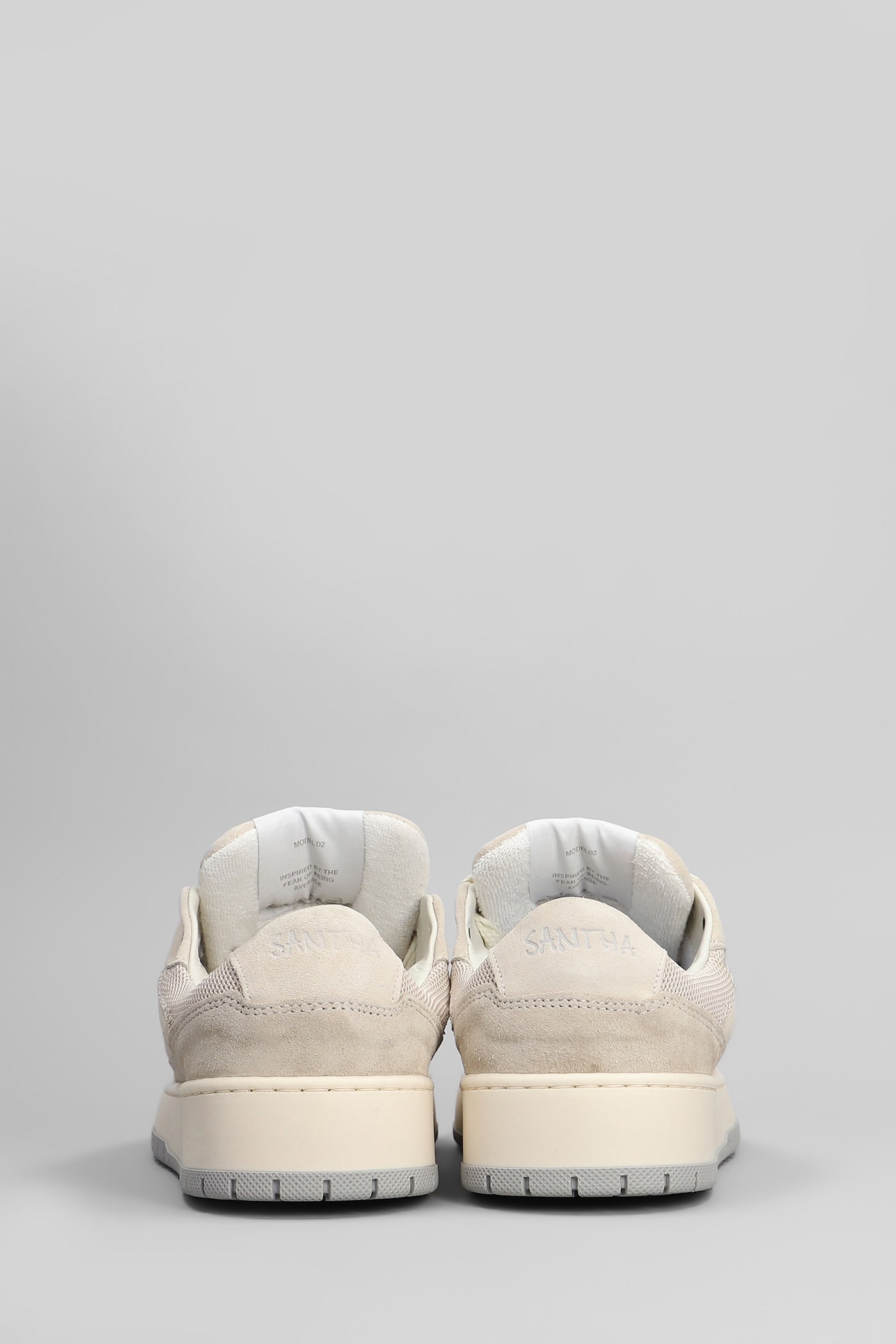 Paura Santha 2 Sneakers In Beige Suede