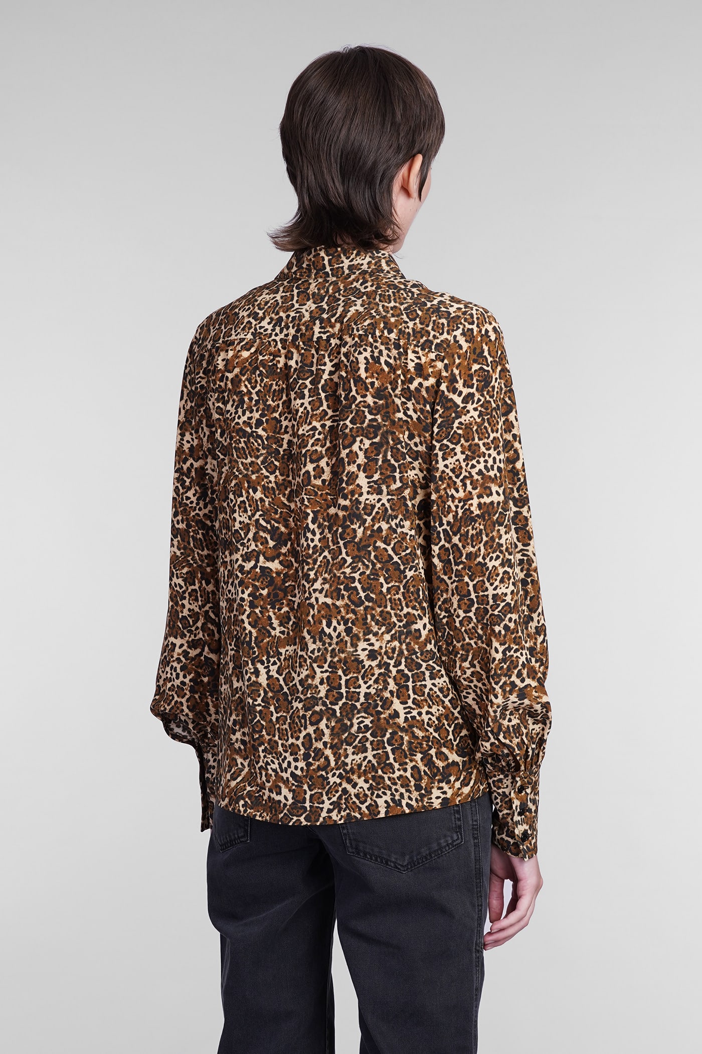 Isabel Marant 'teysa Silk Leopard Print In Animalier