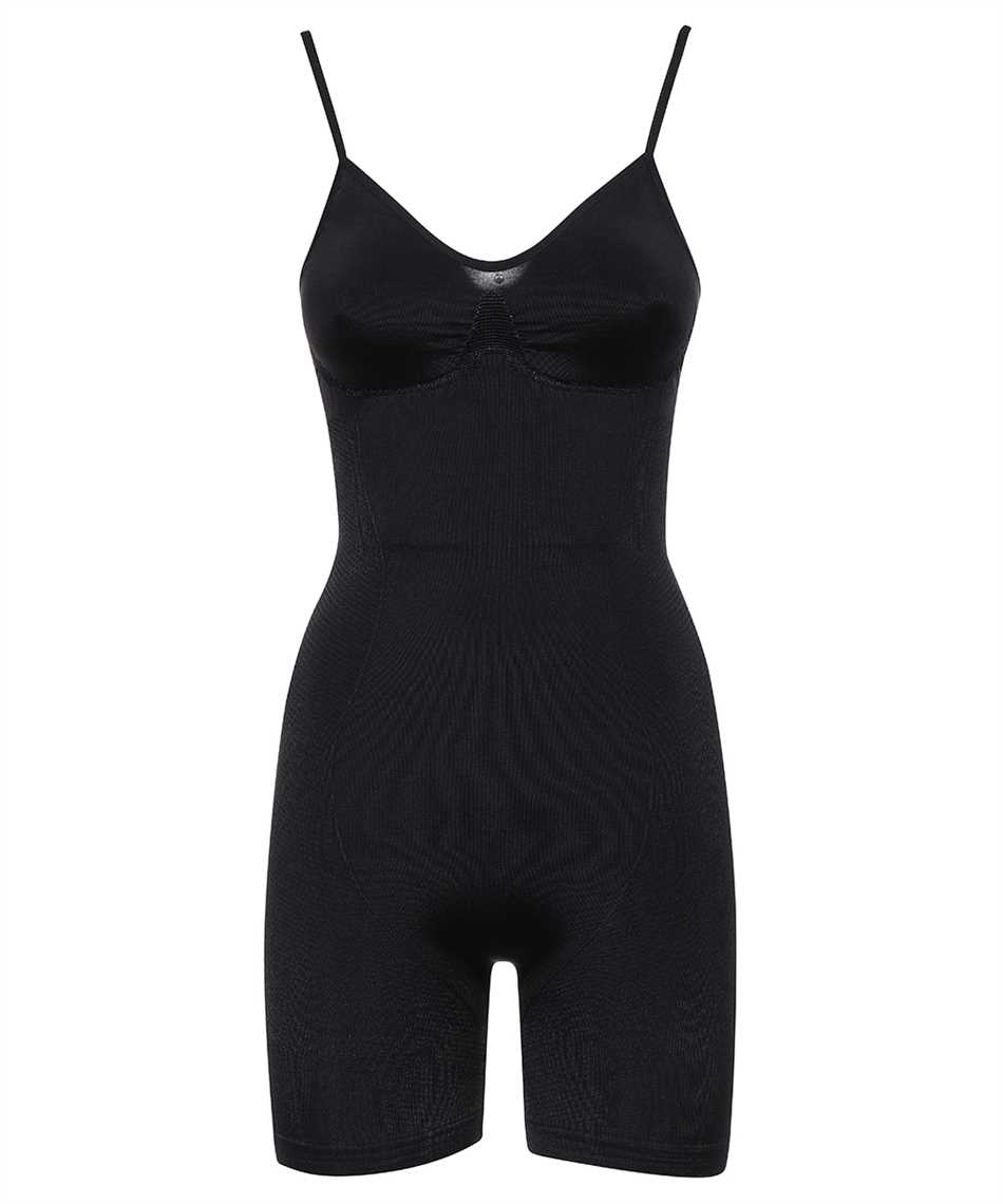 Shop Versace Nylon Jumpsuit In Black