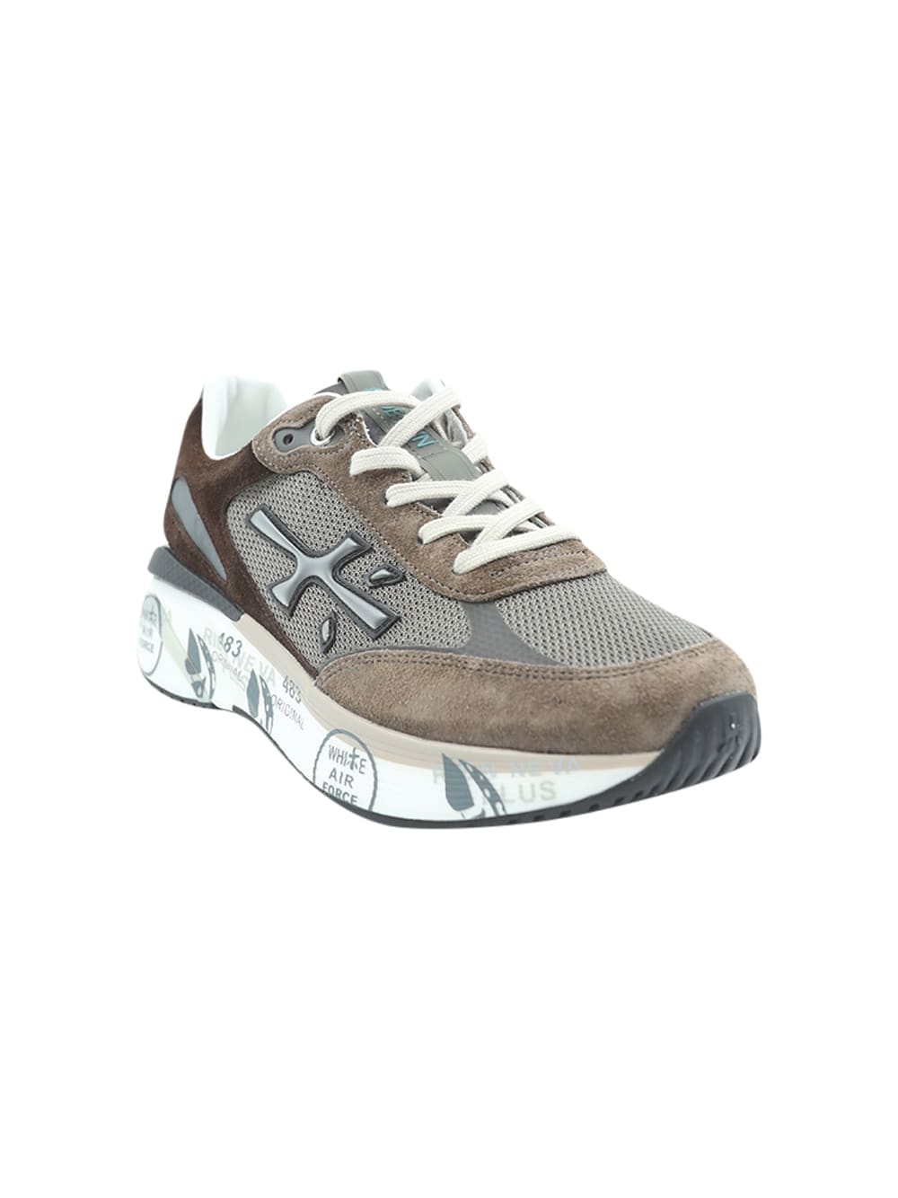 Shop Premiata Sneakers Moerun 6446  In Beige