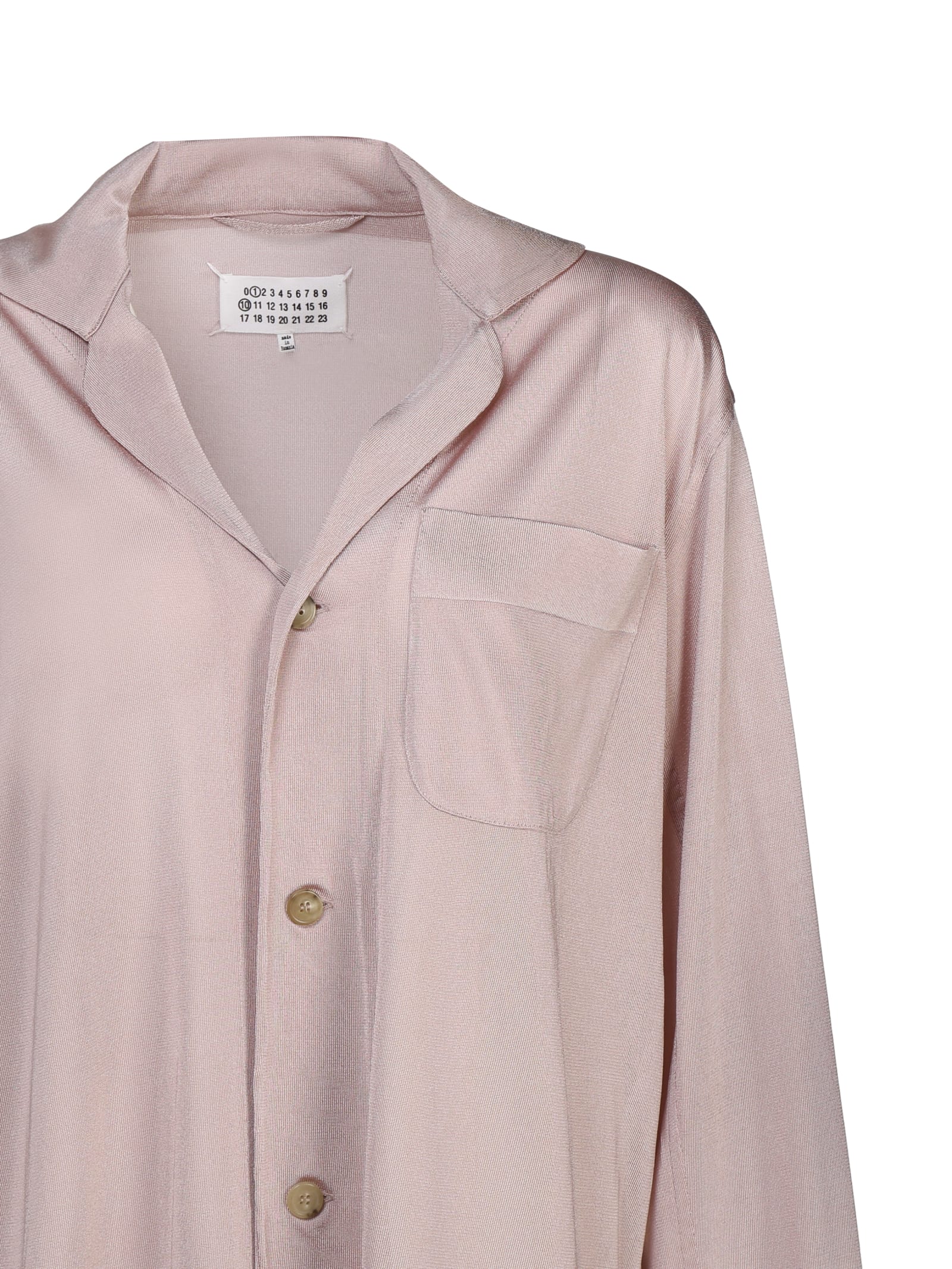 Shop Maison Margiela Viscose Shirt In Pink