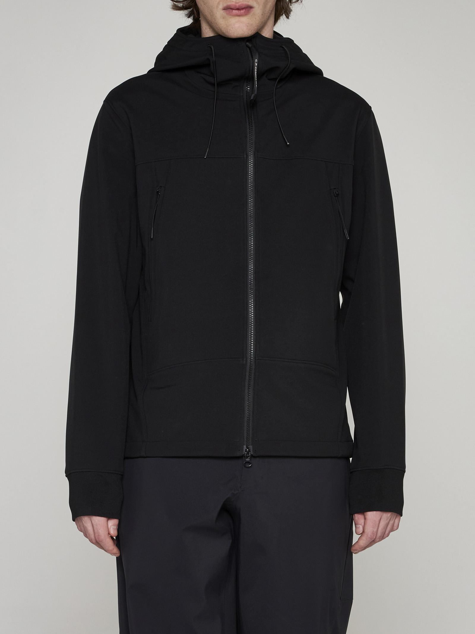 Shop C.p. Company Shell-r Goggle Jacket In Black