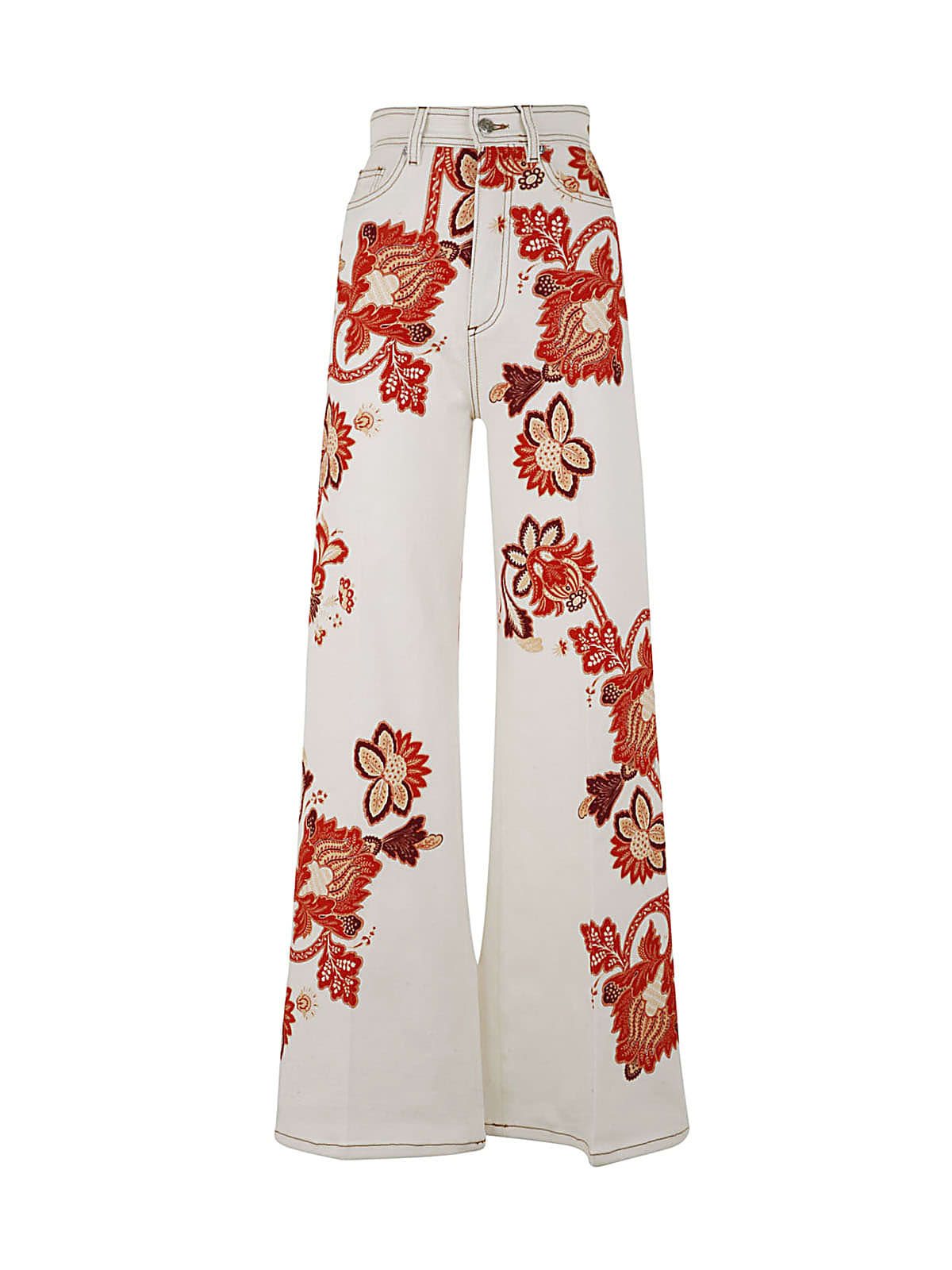 Etro Seven High Waisted Printed Jeans