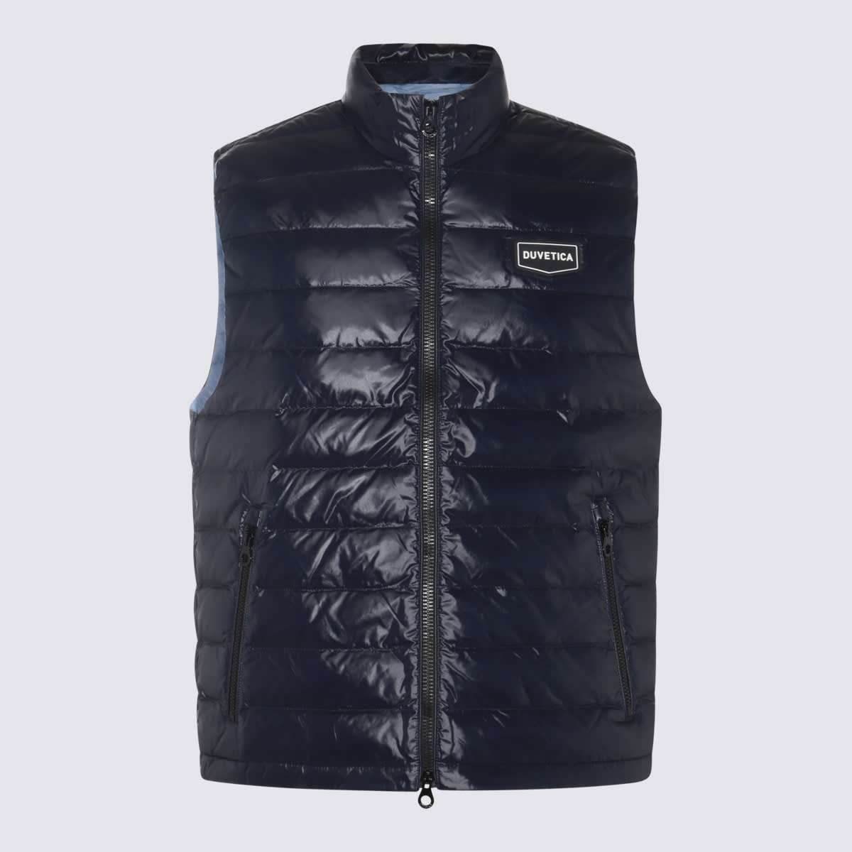 Shop Duvetica Navy Down Jacket In Nys