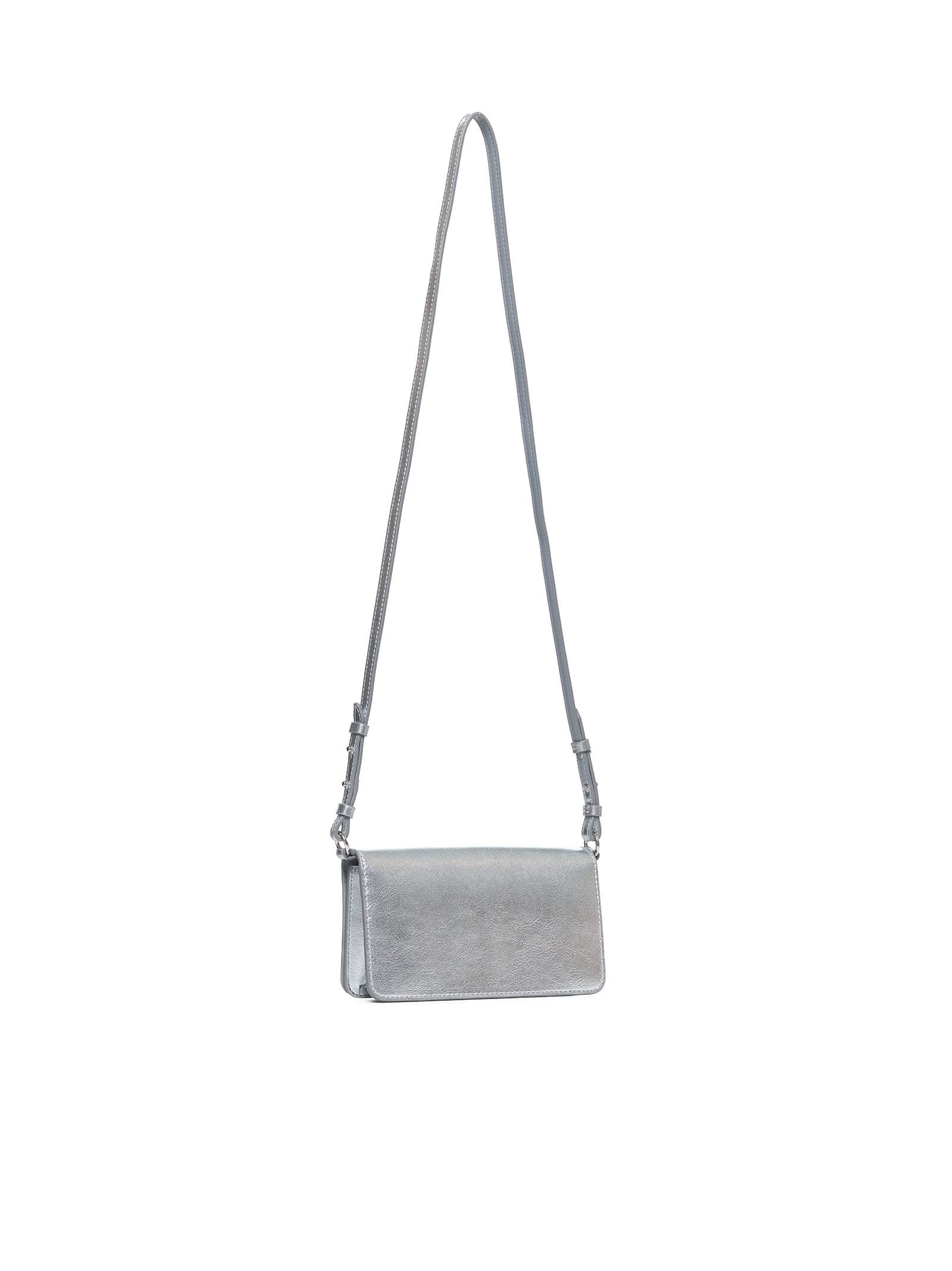 Shop Stella Mccartney Shoulder Bag In Silver