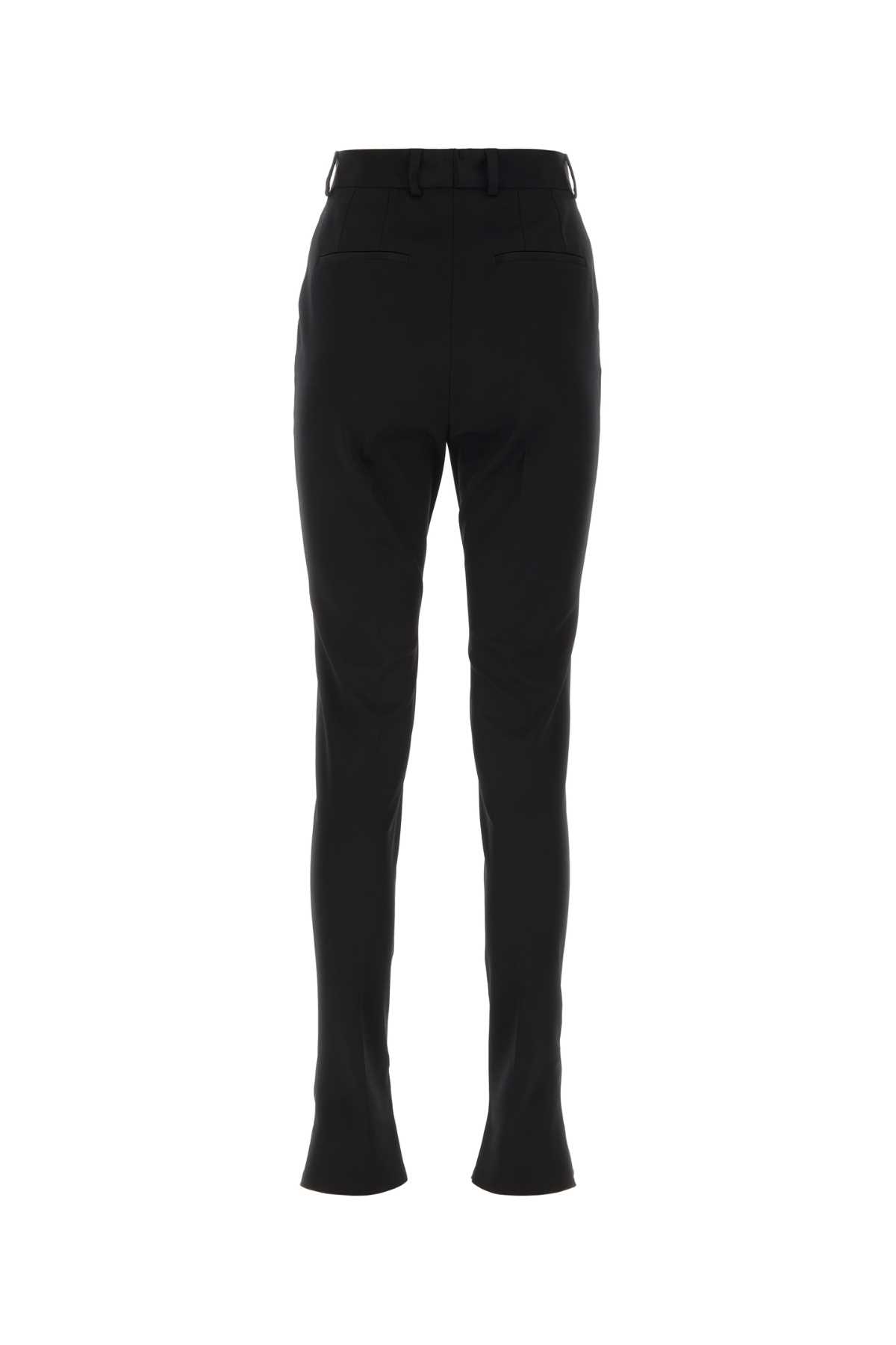Shop Dolce & Gabbana Black Stretch Cady Pant In Nero