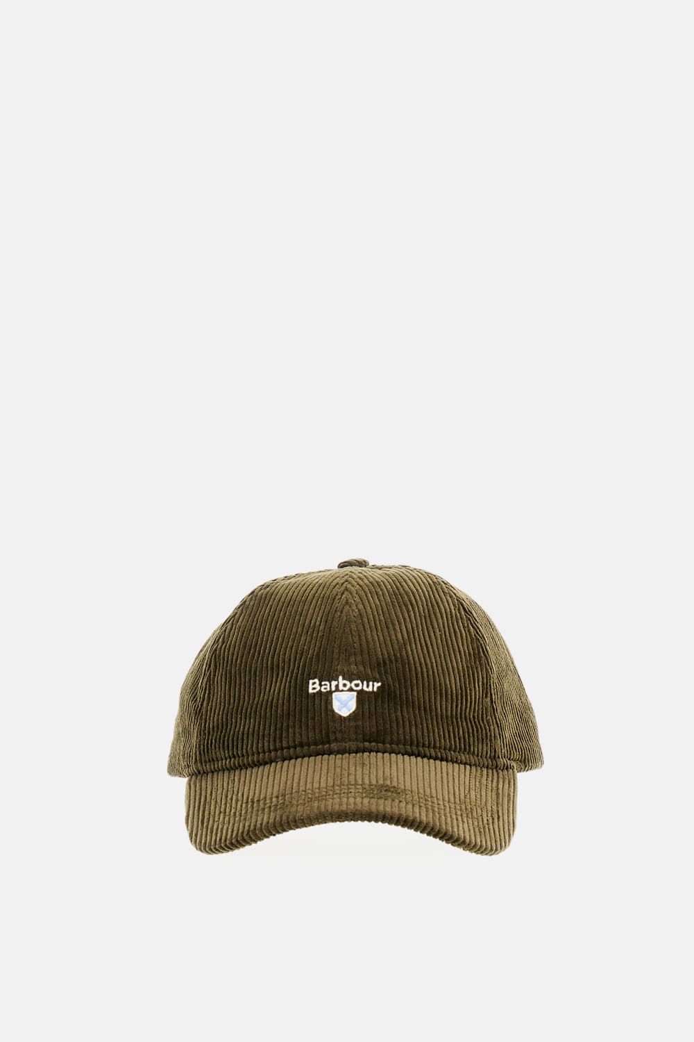 Barbour Preston Corduroy Logo Cap In Green