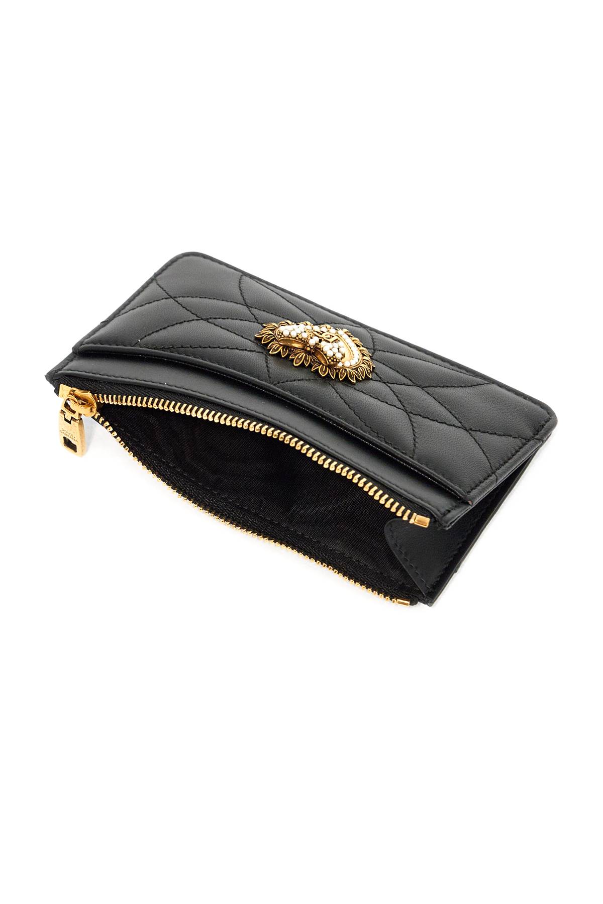 Shop Dolce & Gabbana Devotion Cardholder In Nero (black)