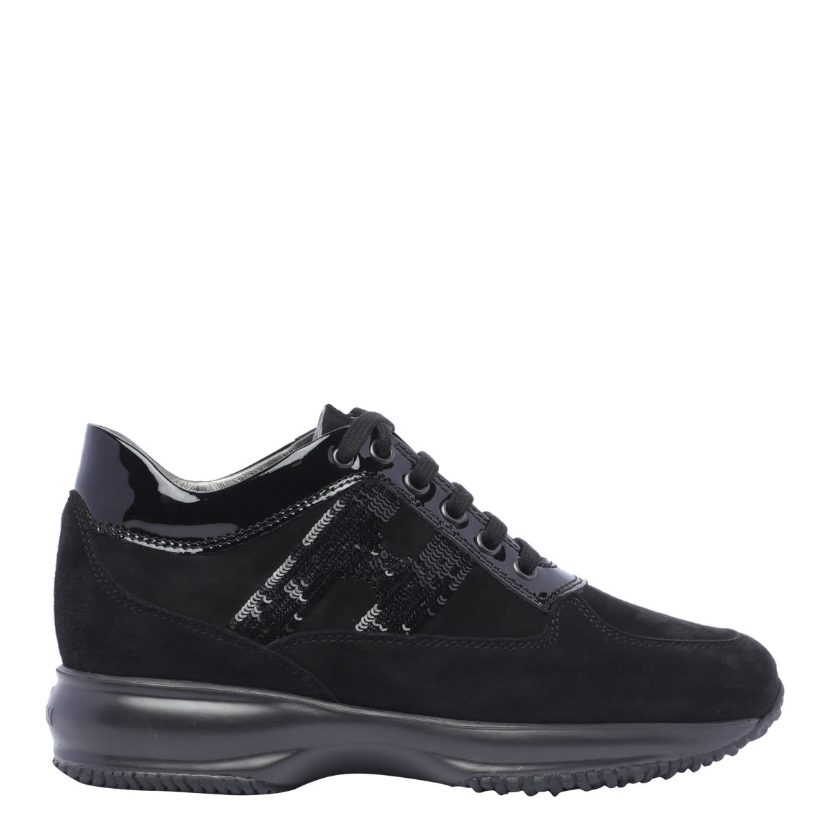 Shop Hogan Sneakers Interactive In Black