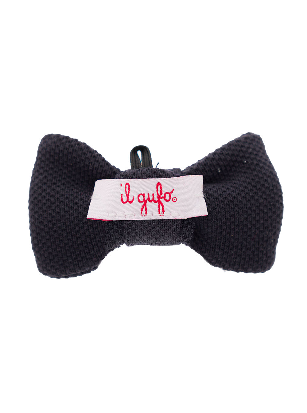 Il Gufo Black Pre-tied Bow Tie In Cotton Boy In Blu