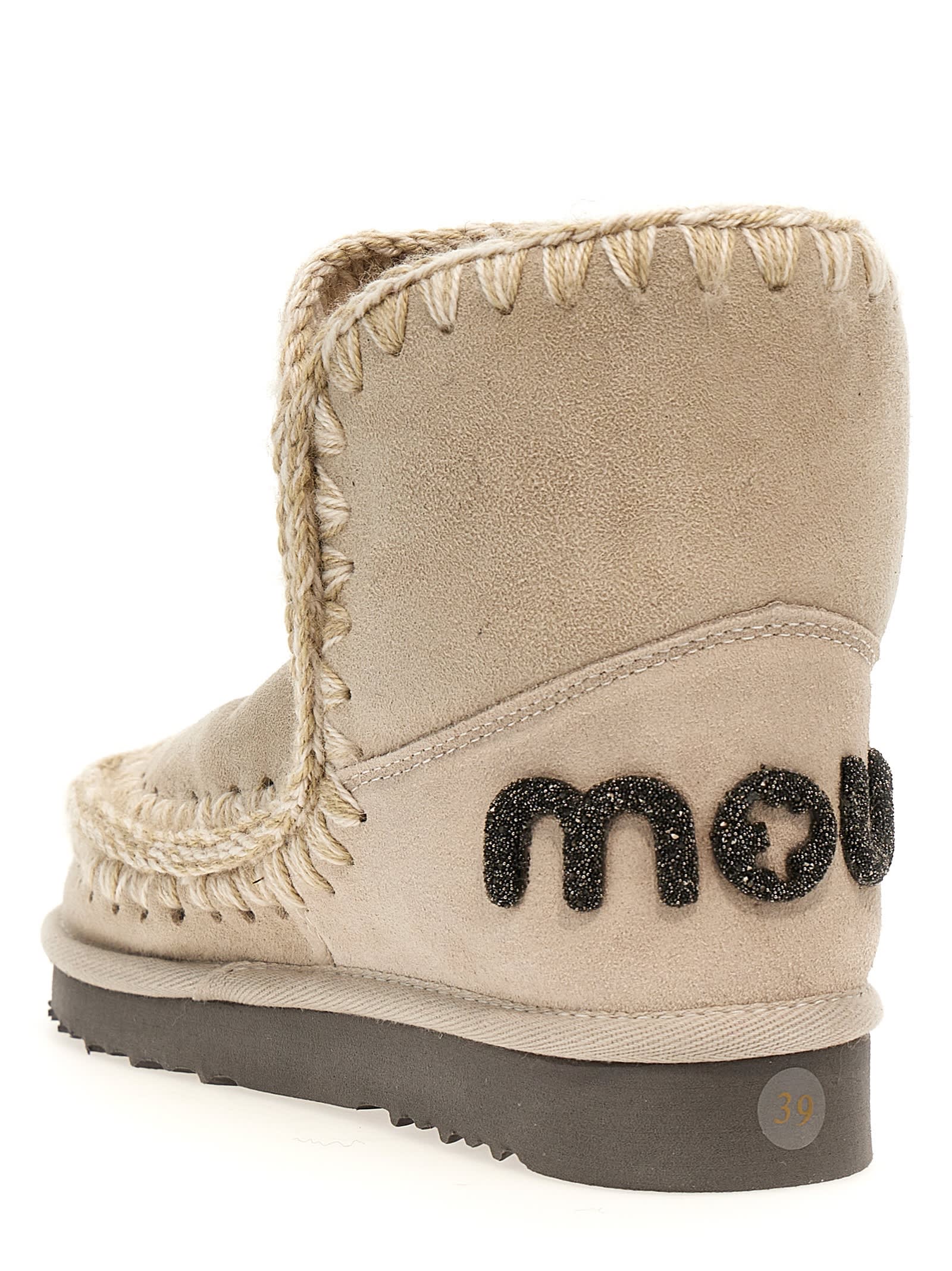 Shop Mou Eskimo 18 Glitter Logo Ankle Boots