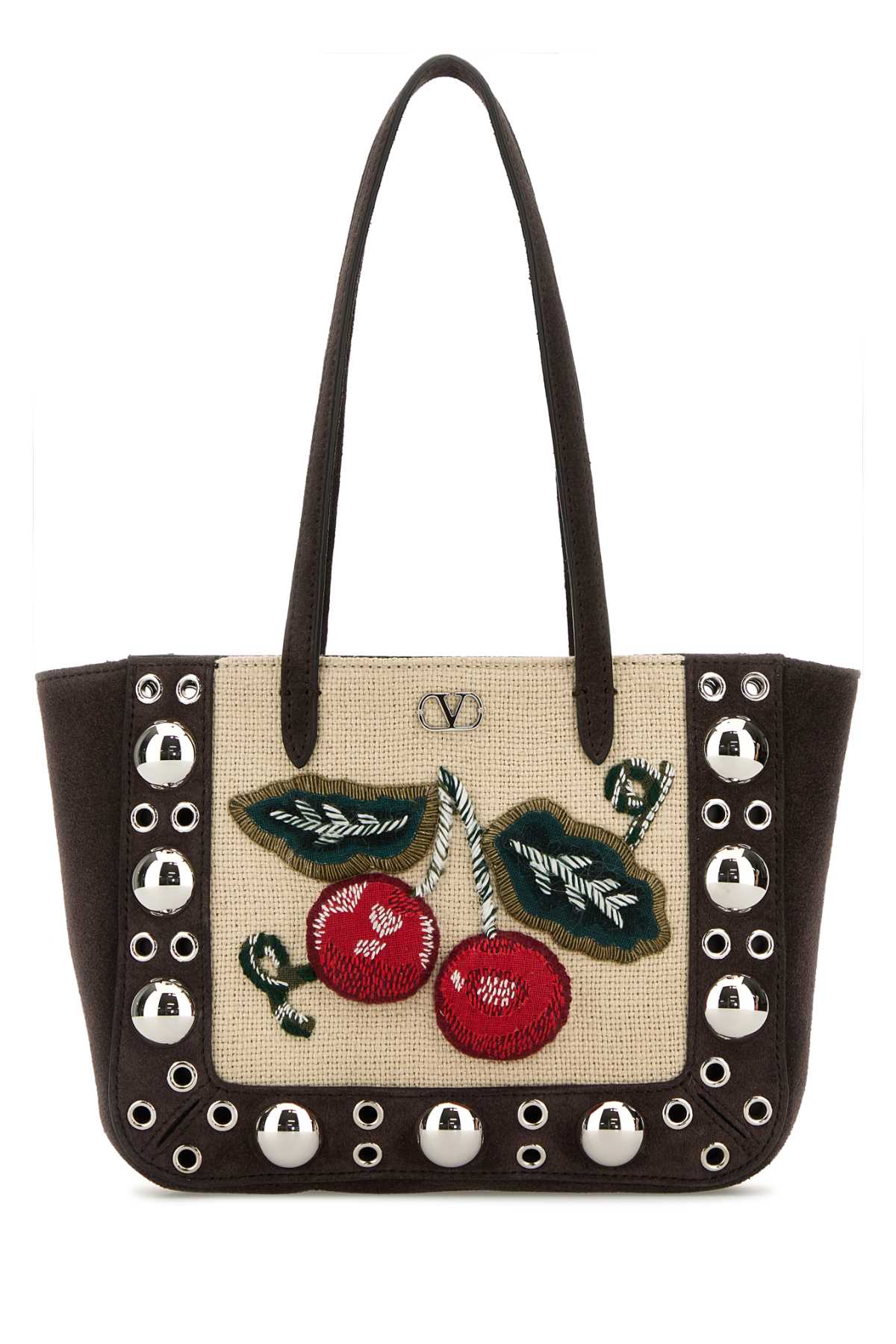 Valentino Garavani Multicolor Leather Nellcote Totes In Multi