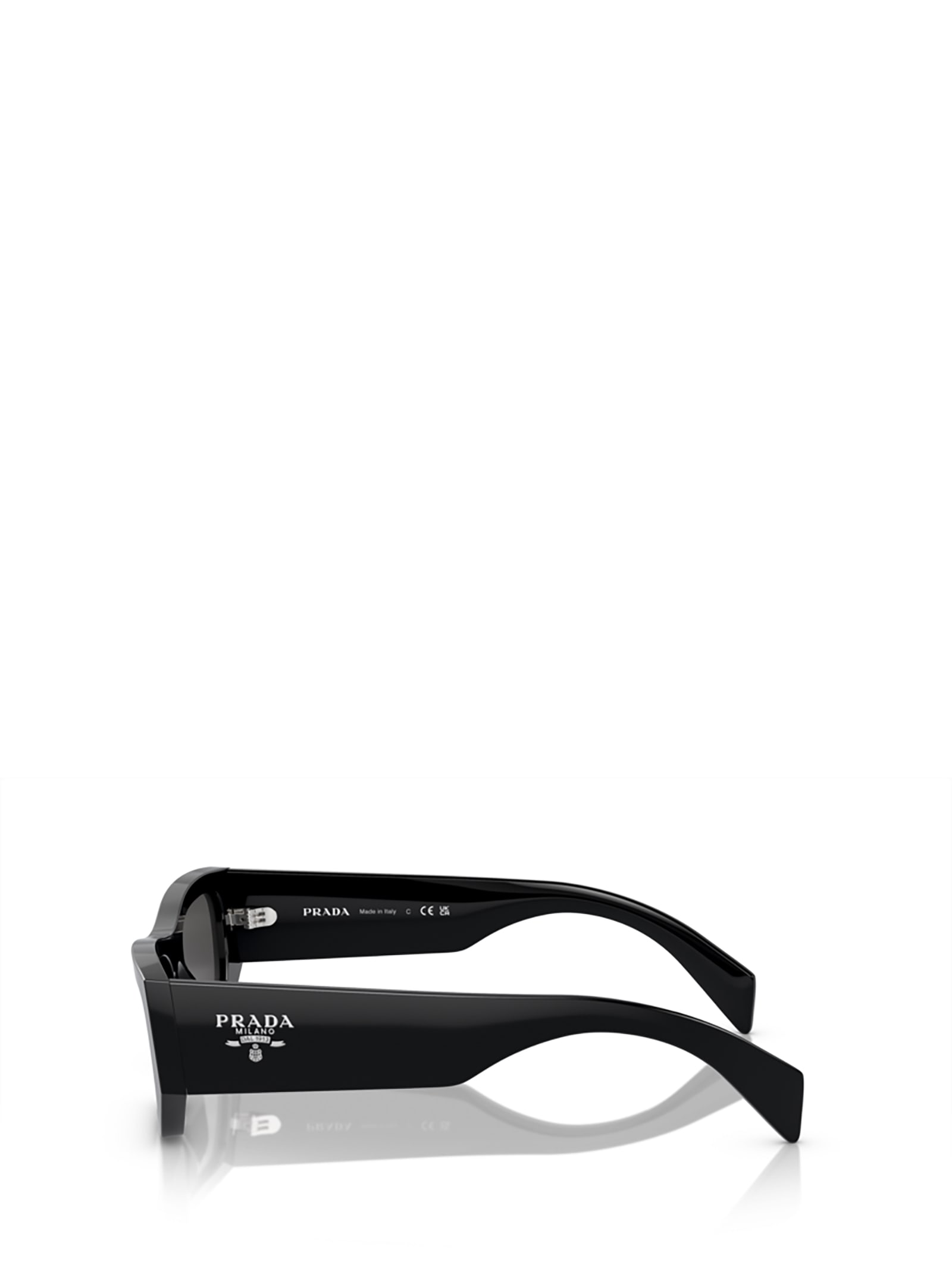 Shop Prada Pr A01s Black Sunglasses