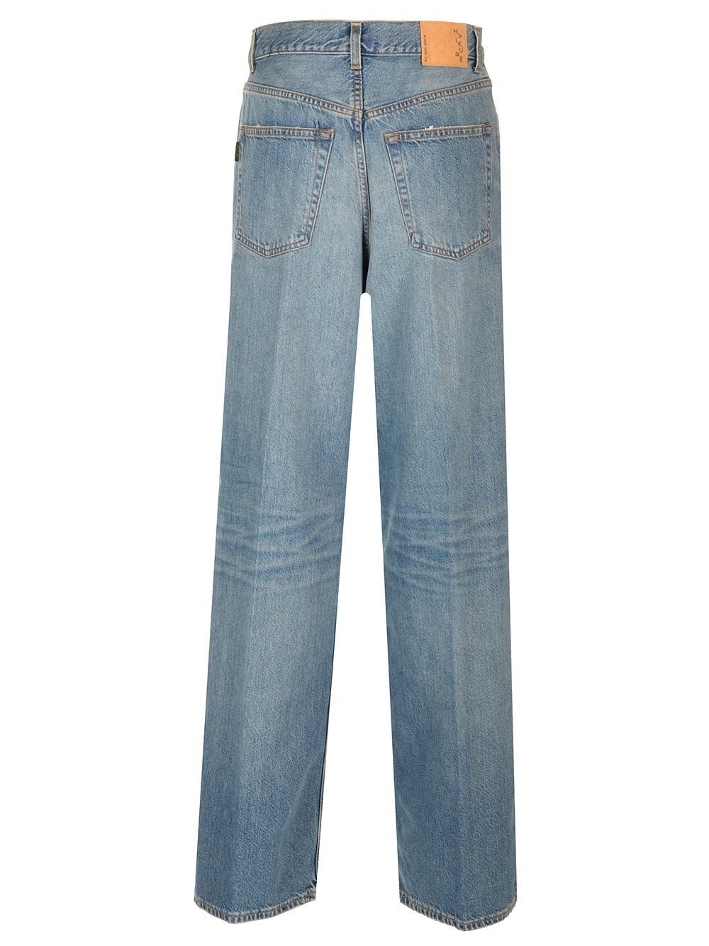 Haikure Tencel Candy Belt Loops Pleated Trousers In Blue Tencel