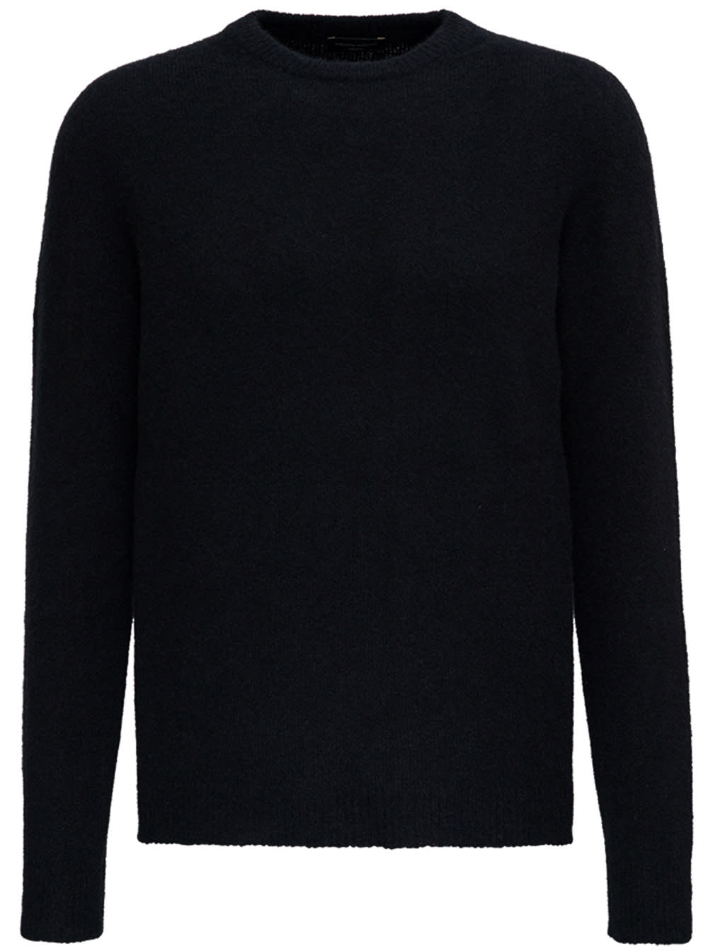 Roberto Collina Black Cashmere Crew Neck Sweater
