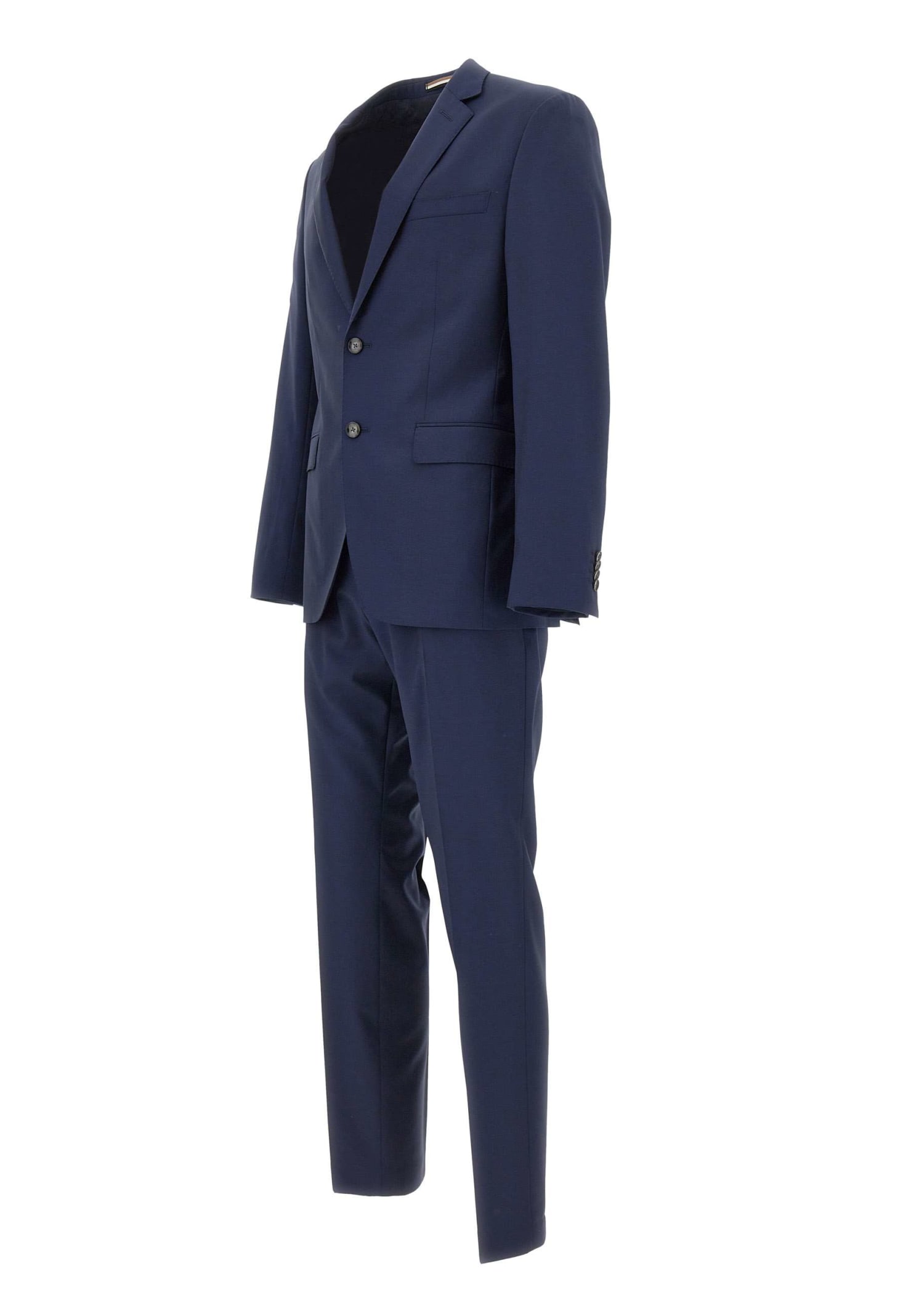 Shop Hugo Boss H-reymond Two-piece Wool Suit In Blue
