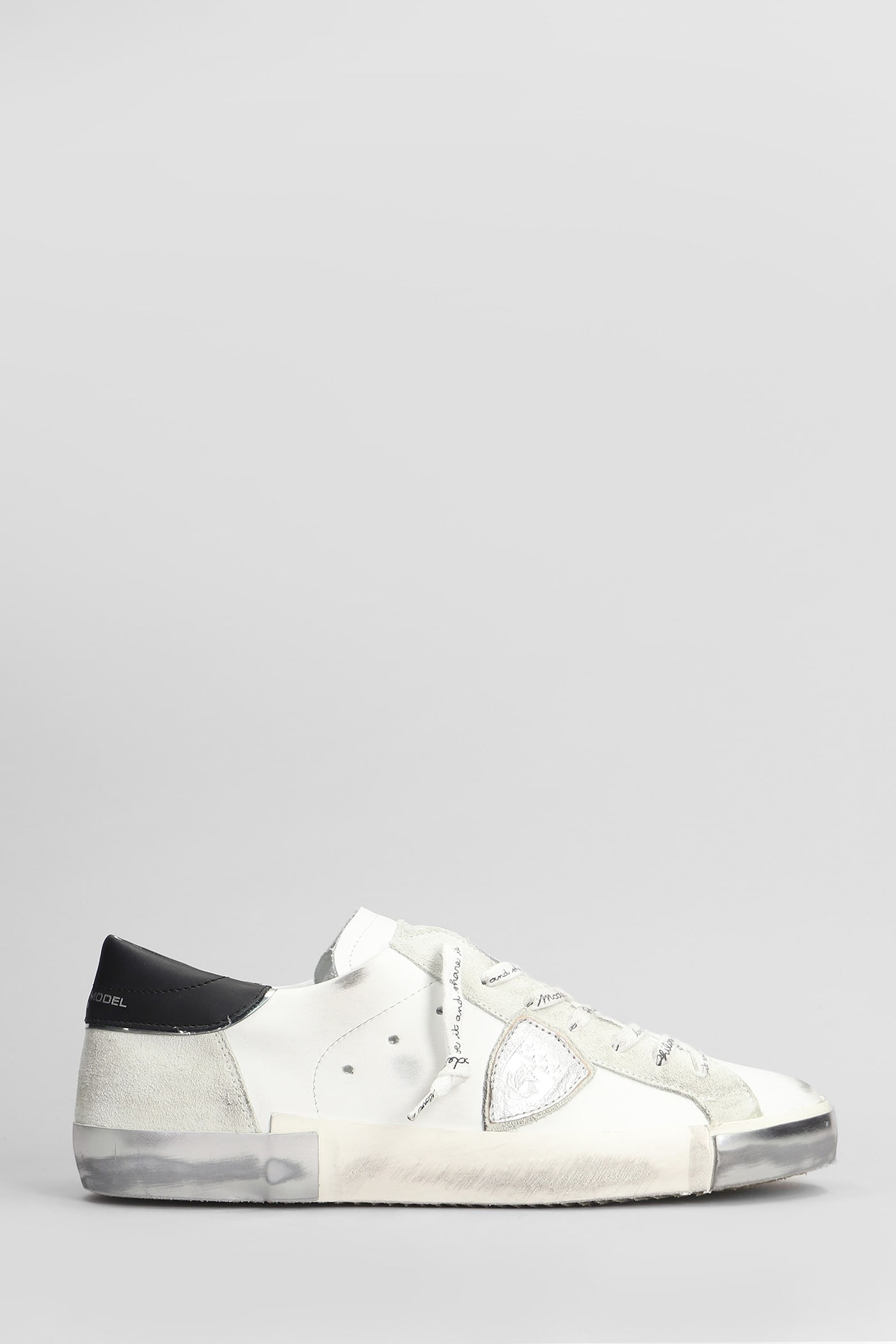 Prsx Low Sneakers In White Leather