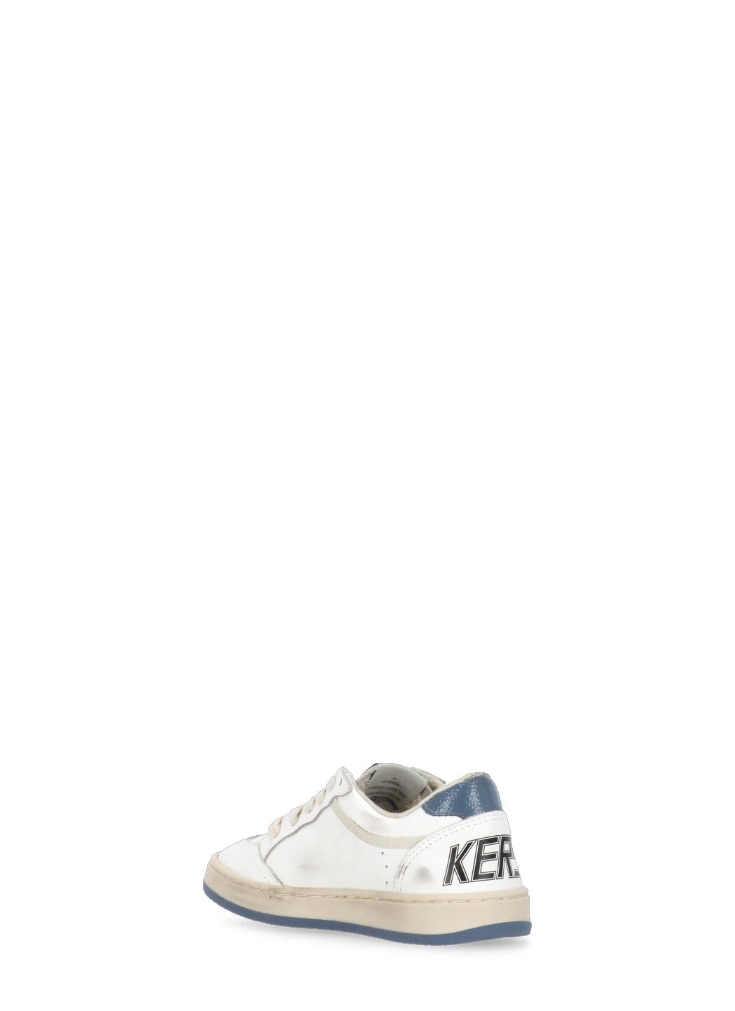 Golden Goose 'ball Star' Leather Sneakers Kids In White