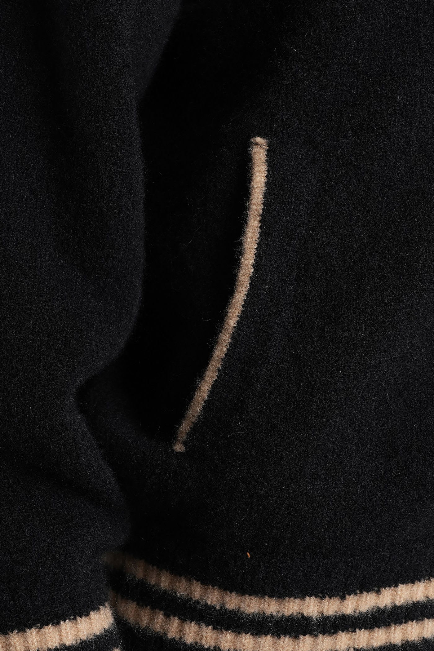 Laneus Bomber Jacket In Black Cashmere In Black