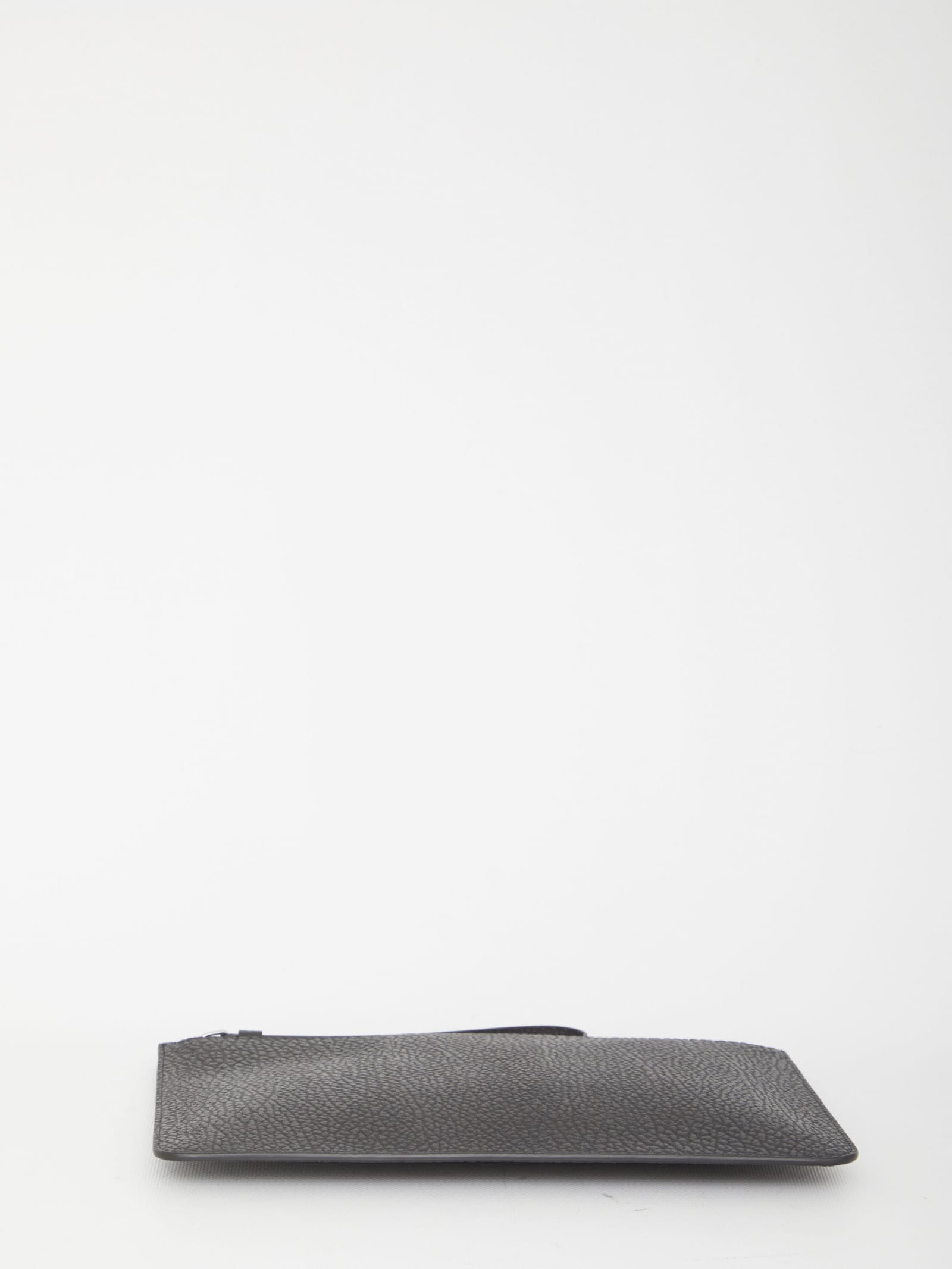 Maison Margiela Black Leather Pouch | ModeSens