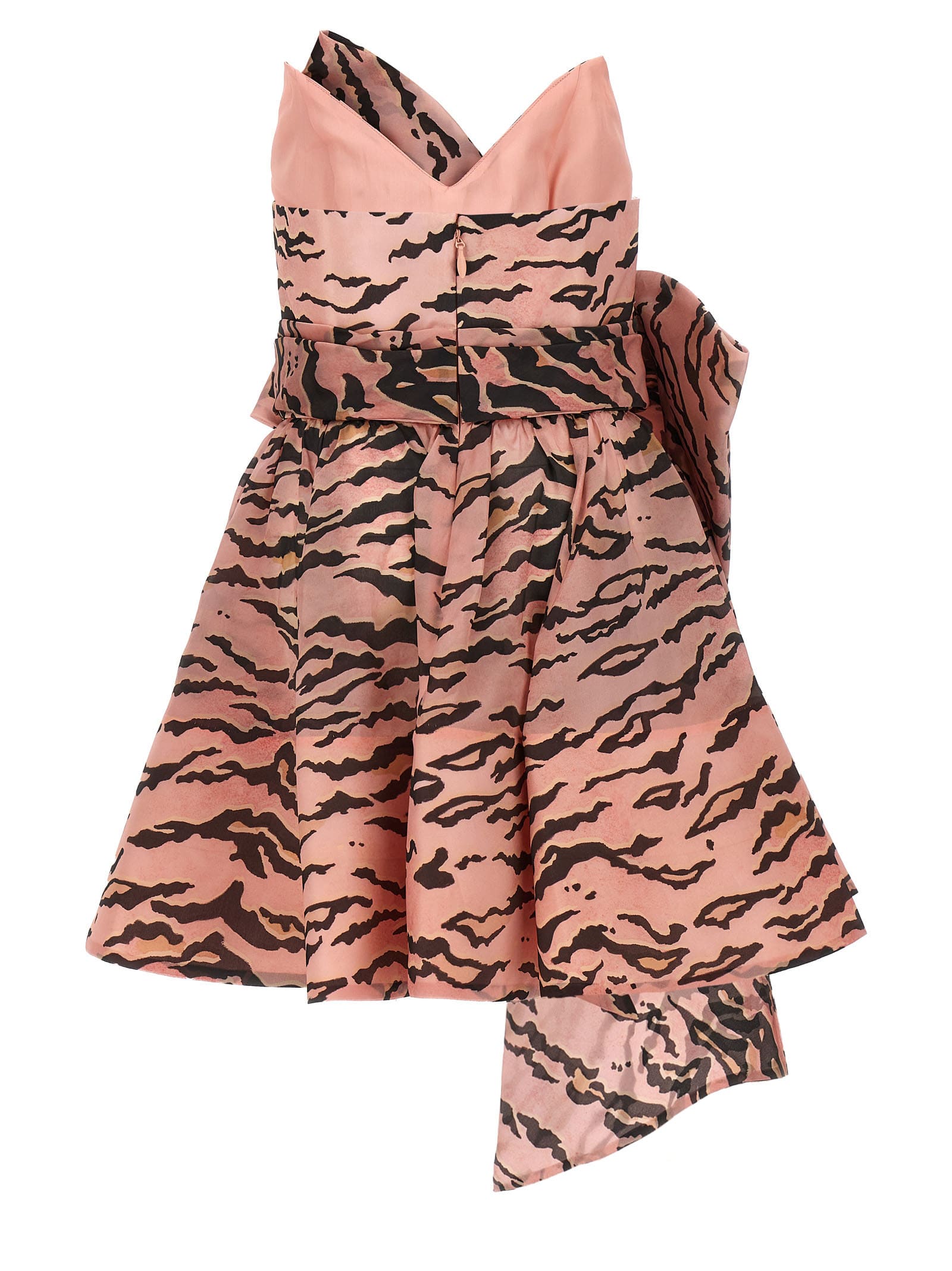 Shop Zimmermann Matchmaker Bow Mini Dress In Pink