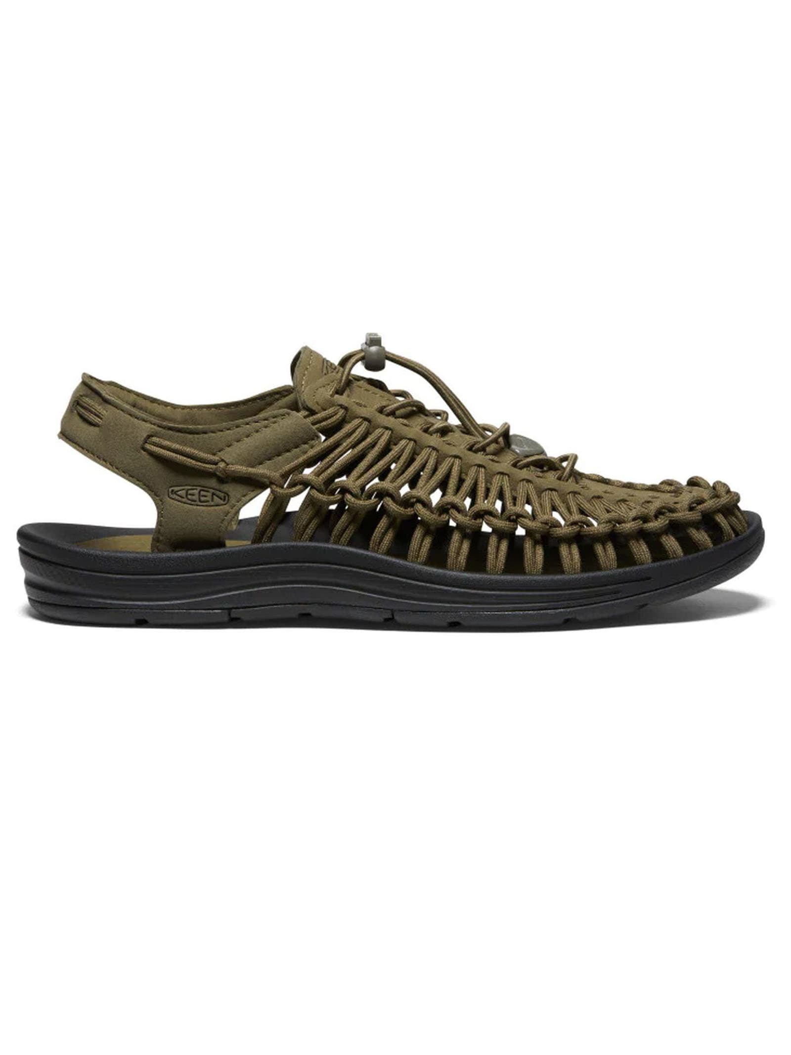 Green Two-cord Construction Sandals