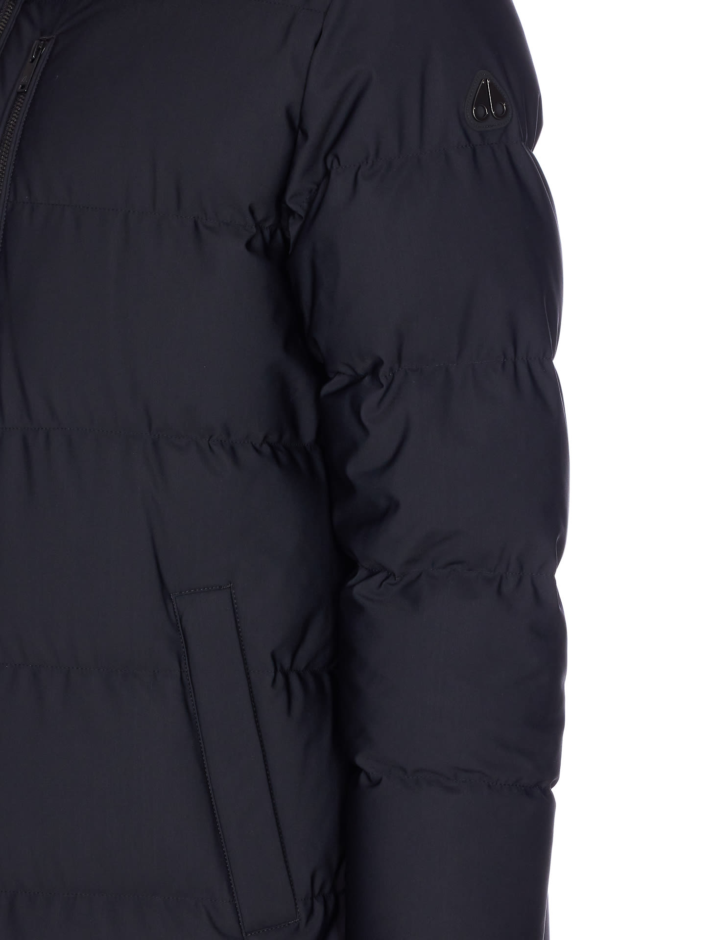 Moose Knuckles Chelia 3q Down Jacket In Black