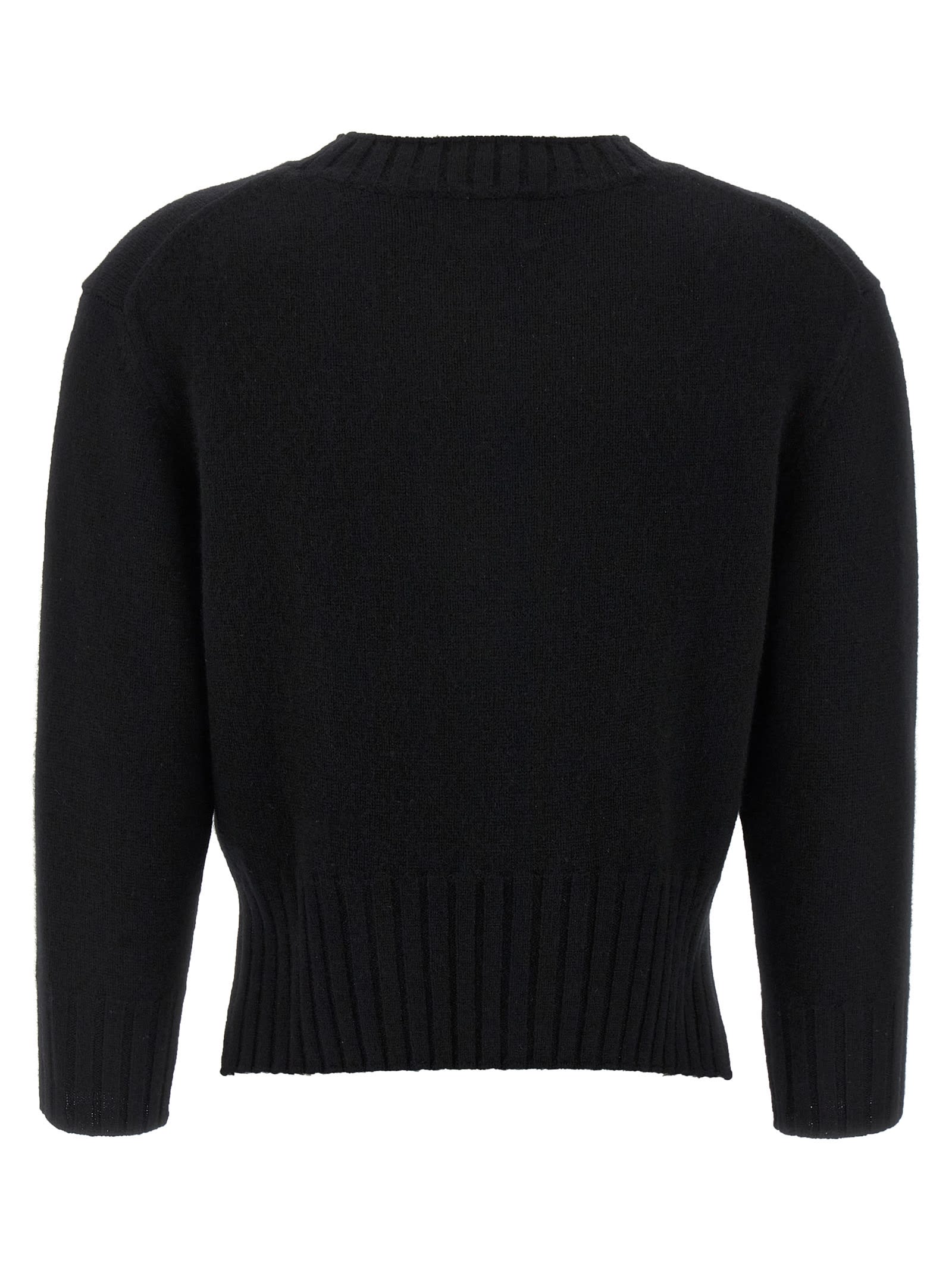 Loulou Studio Mora Lds Cropped Sweater In Black
