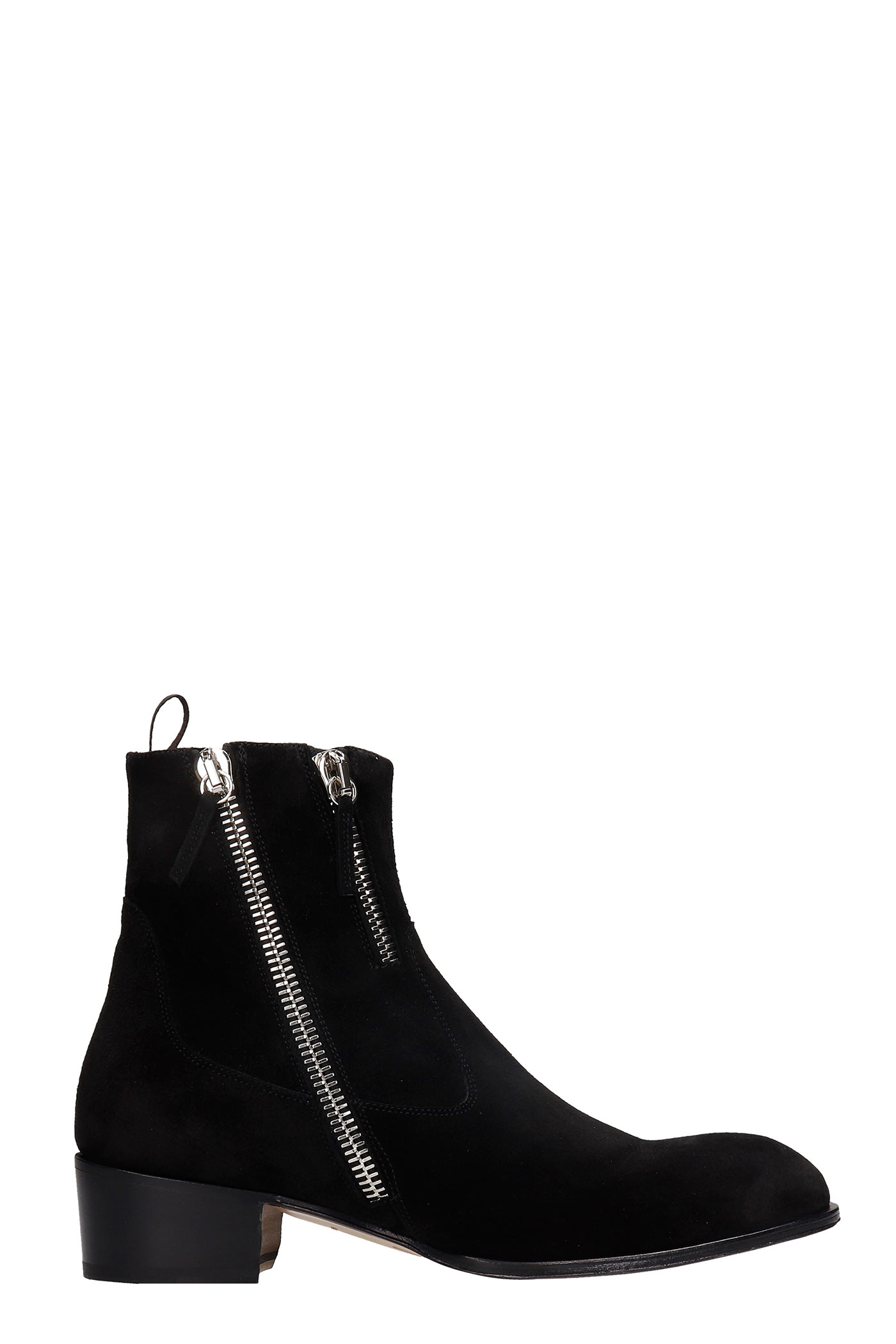 Giuseppe Zanotti Ascanio Ankle Boots In Black Suede