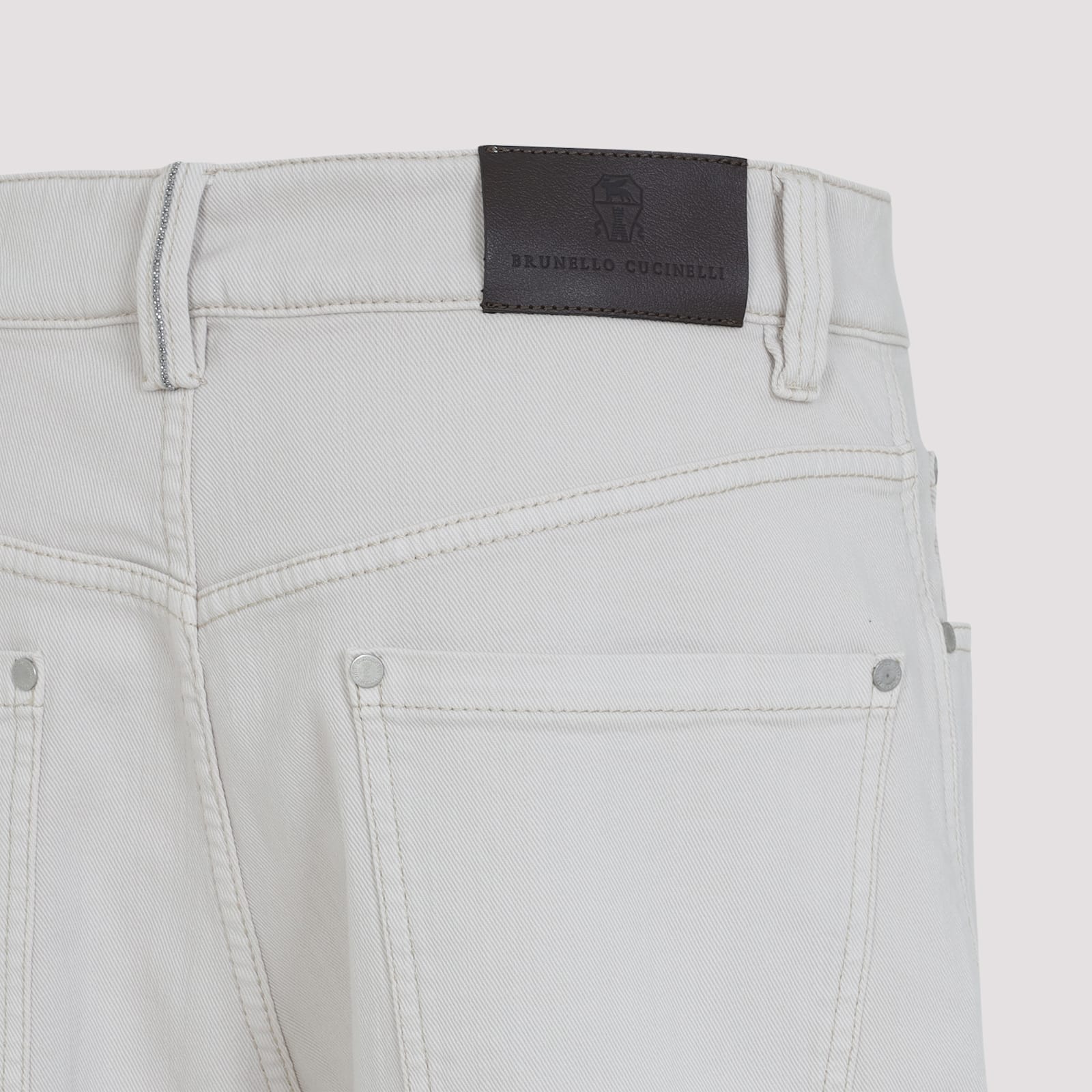 Brunello Cucinelli Contemporary Loose Trousers In White