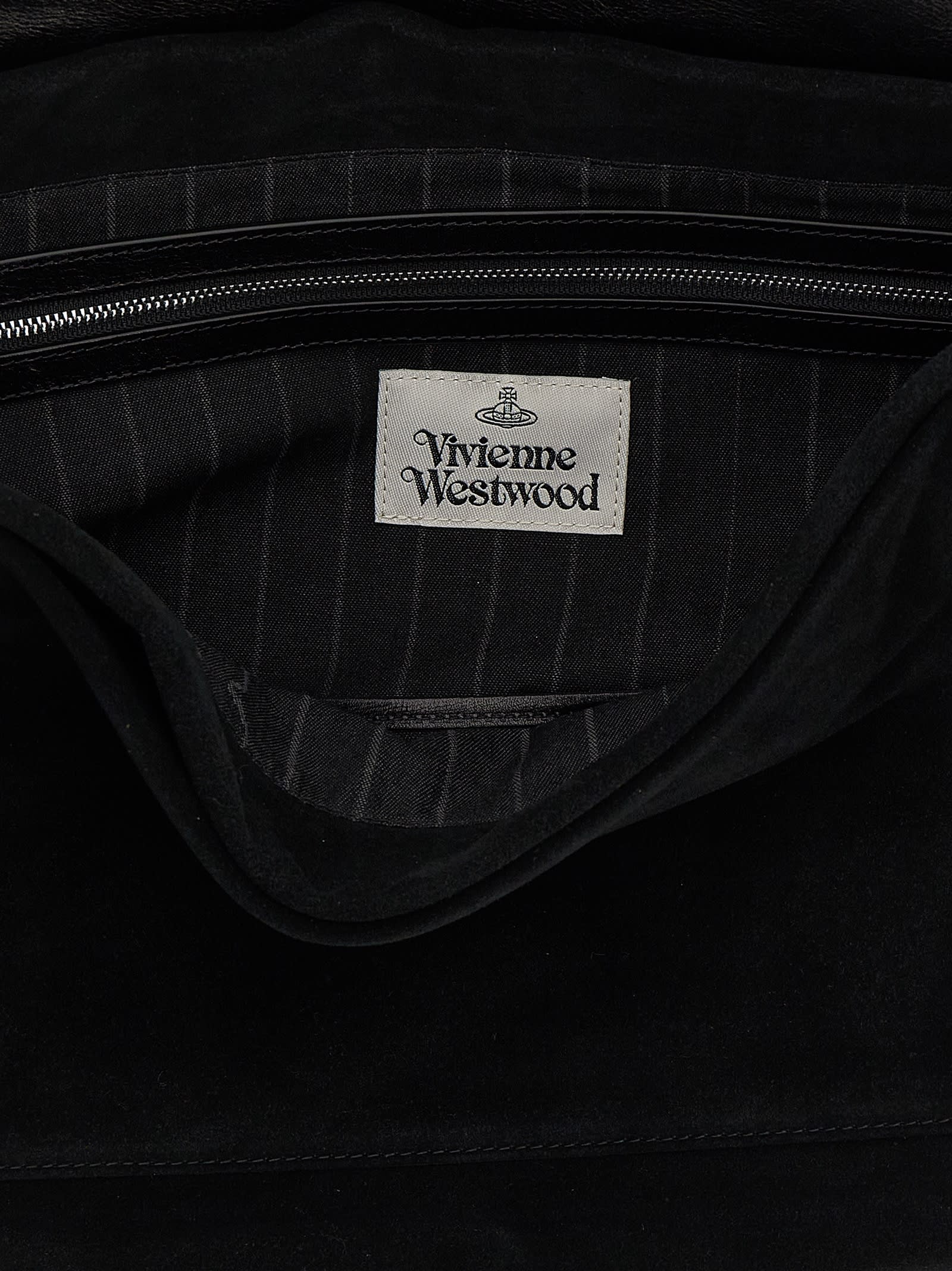 Vivienne Westwood Hazel Xl Shoulder Bag In Black