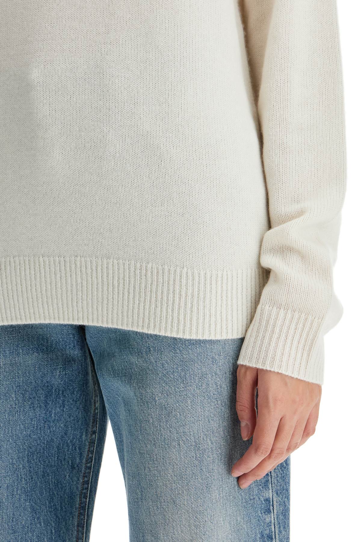 Shop Guest In Residence Cashmere Crewneck Pullover In Cream (white)