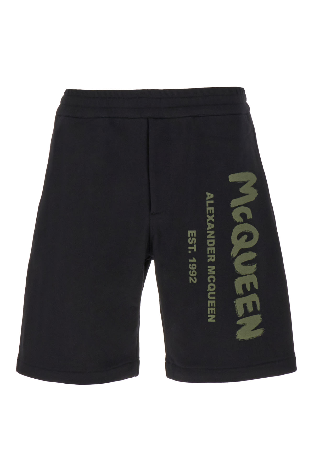 Alexander Mcqueen Alexander Mc Queen Mc Queen Graffiti Shorts In Black