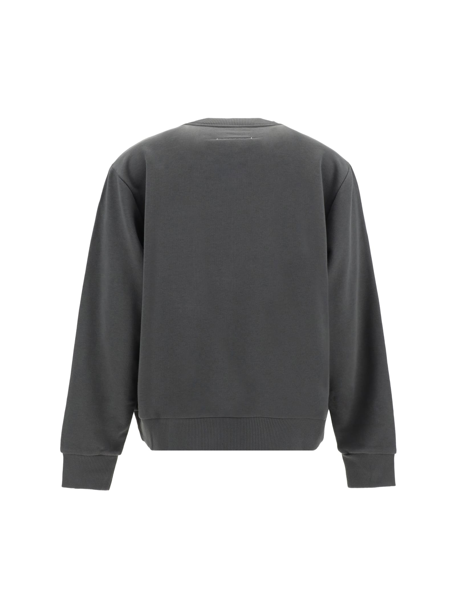 Shop Mm6 Maison Margiela Sweatshirt In Washed Grey