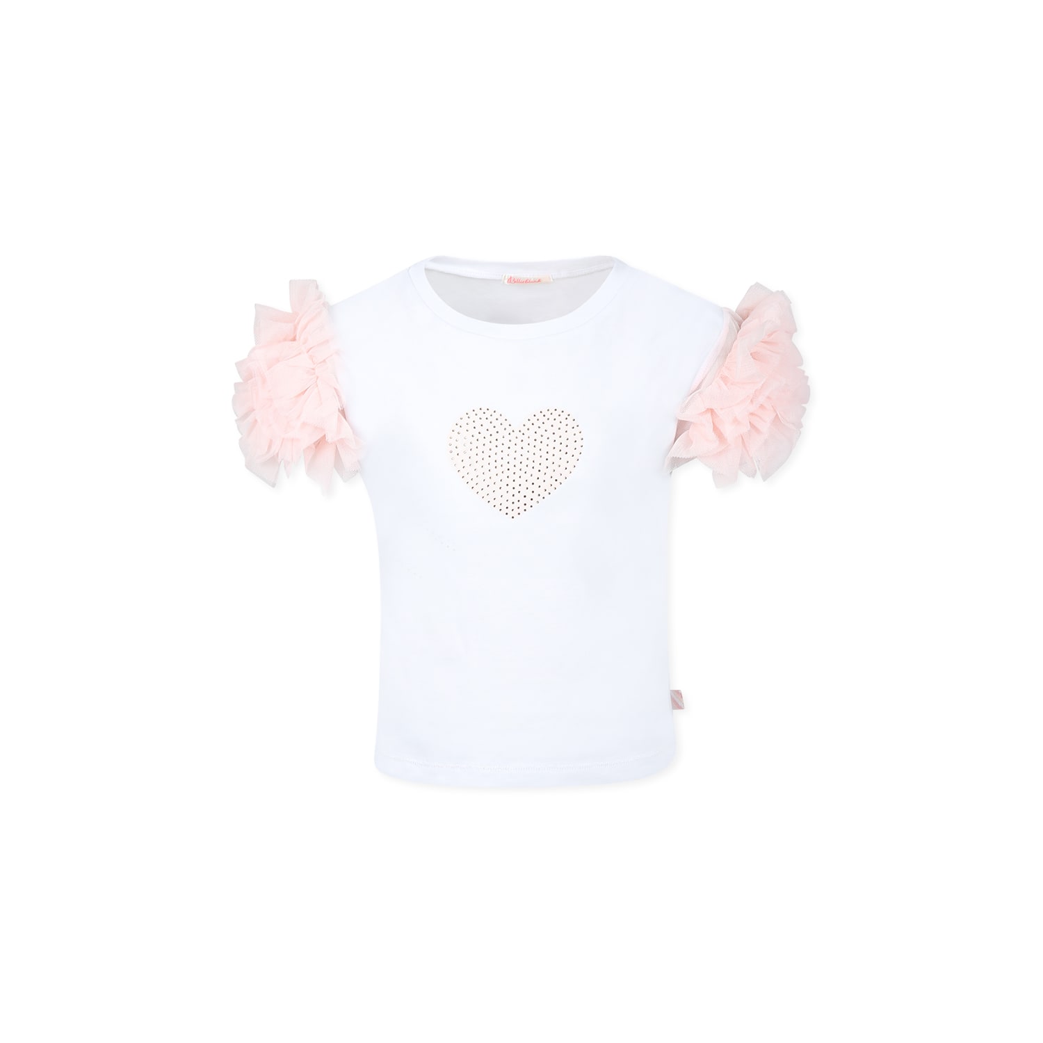 Billieblush Ruffle-detail T-shirt In White