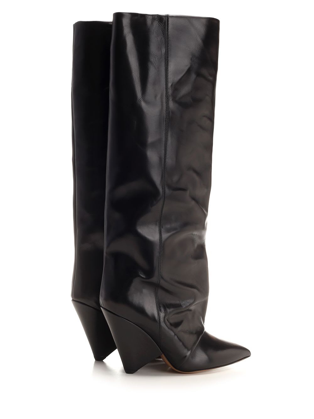 Shop Isabel Marant Lyena High Boots In Black