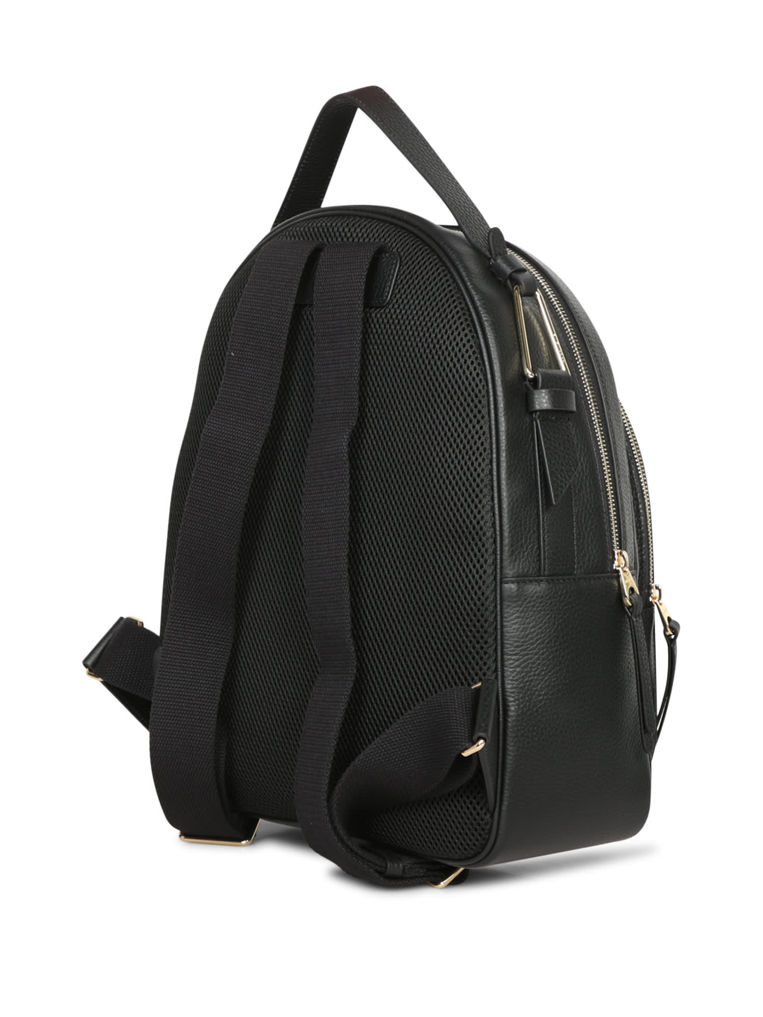 Shop Coccinelle Malory Leather Black Backpack