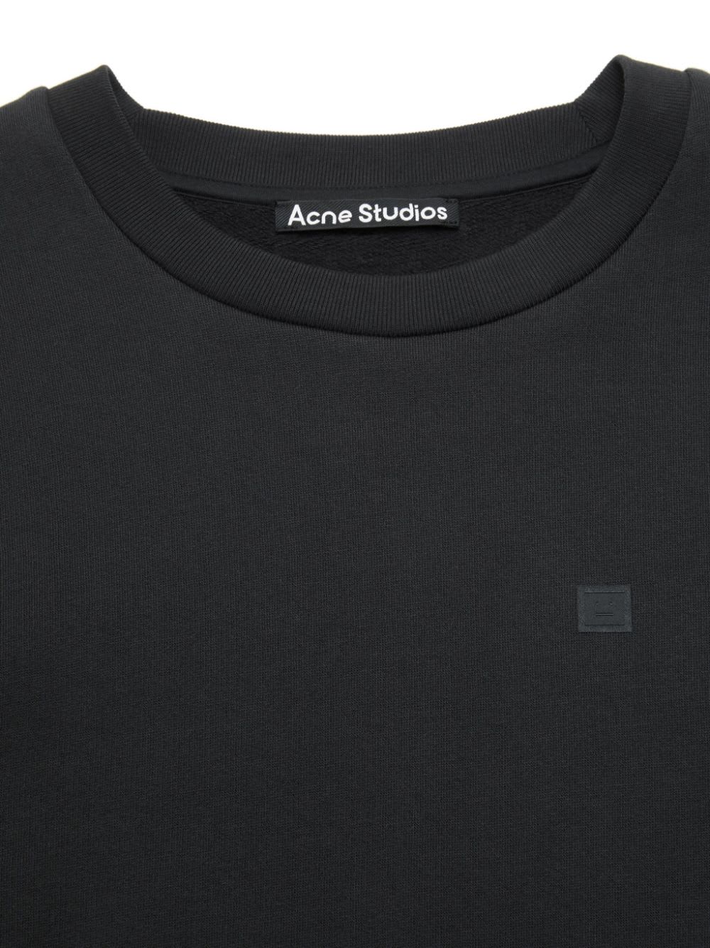 Acne Studios Women Logo Cotton Sweatshirt In Black