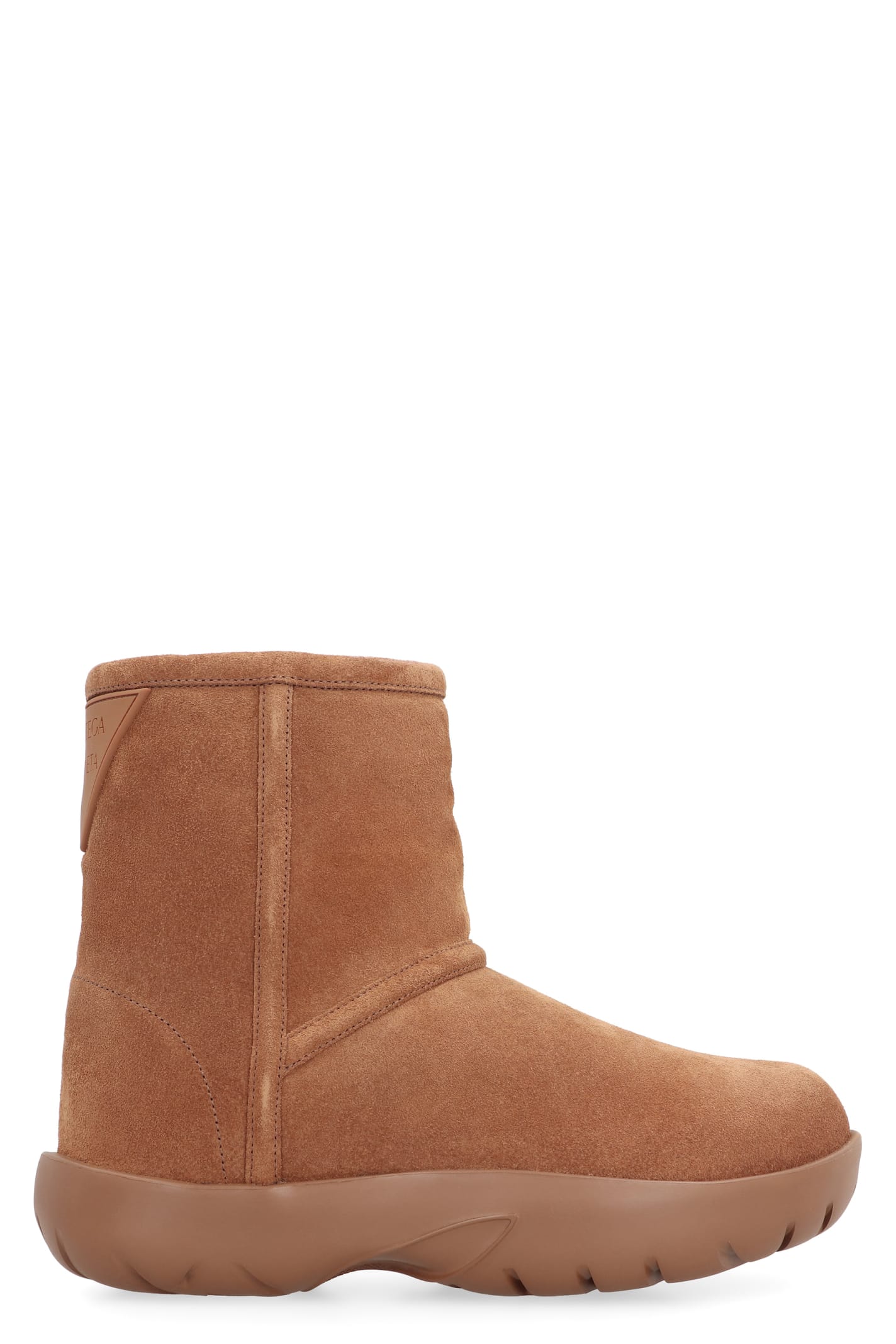 Snap Suede Ankle Boots