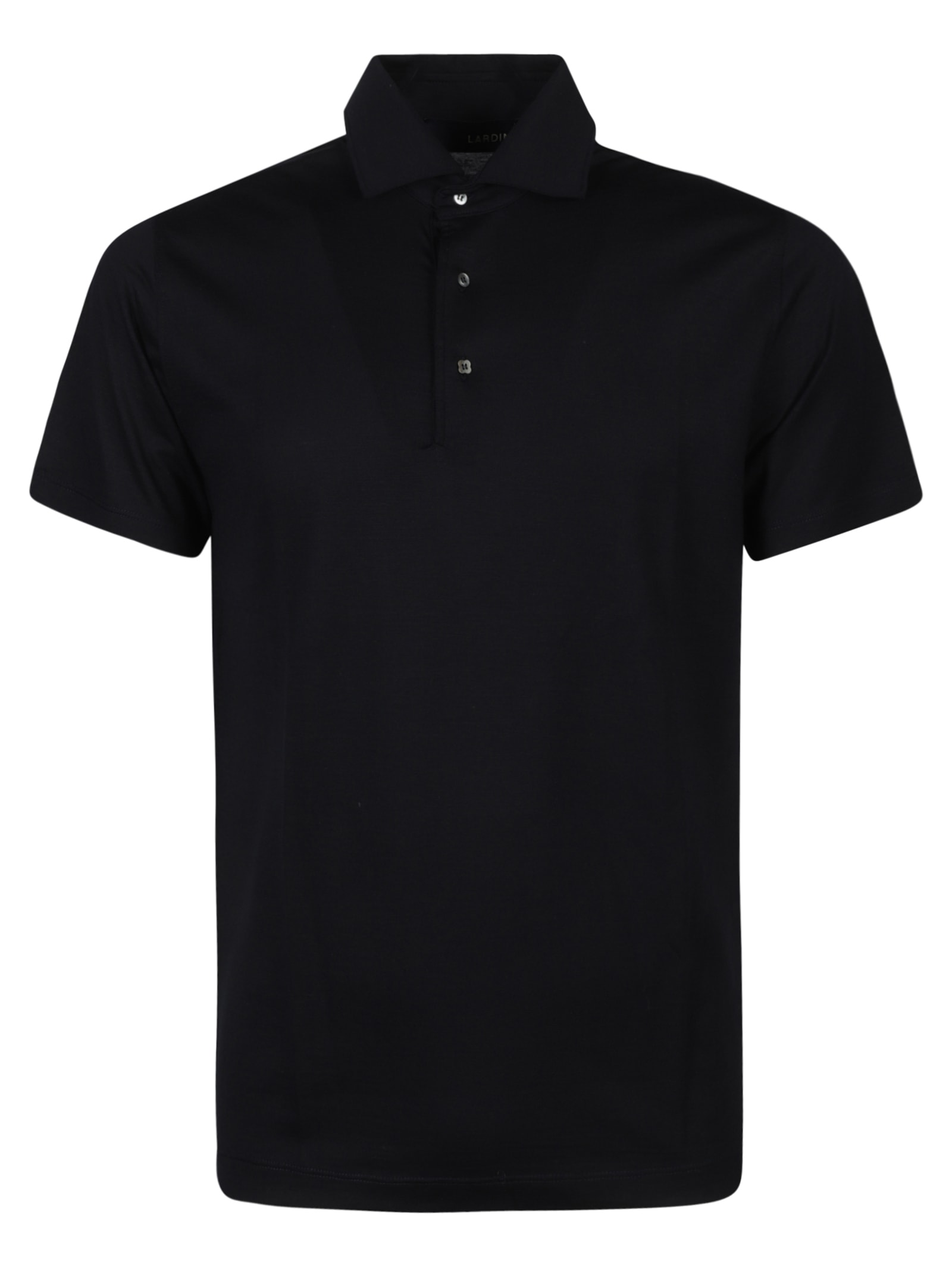 Shop Lardini Regular Fit Plain Polo Shirt In Blue