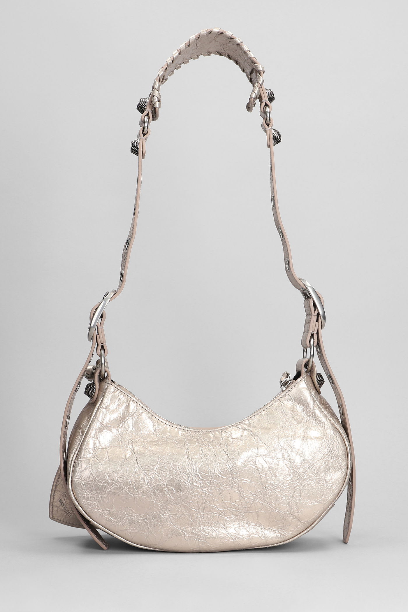 Balenciaga Le Cagole Xs Shoulder Bag In Bronze Leather In Brown