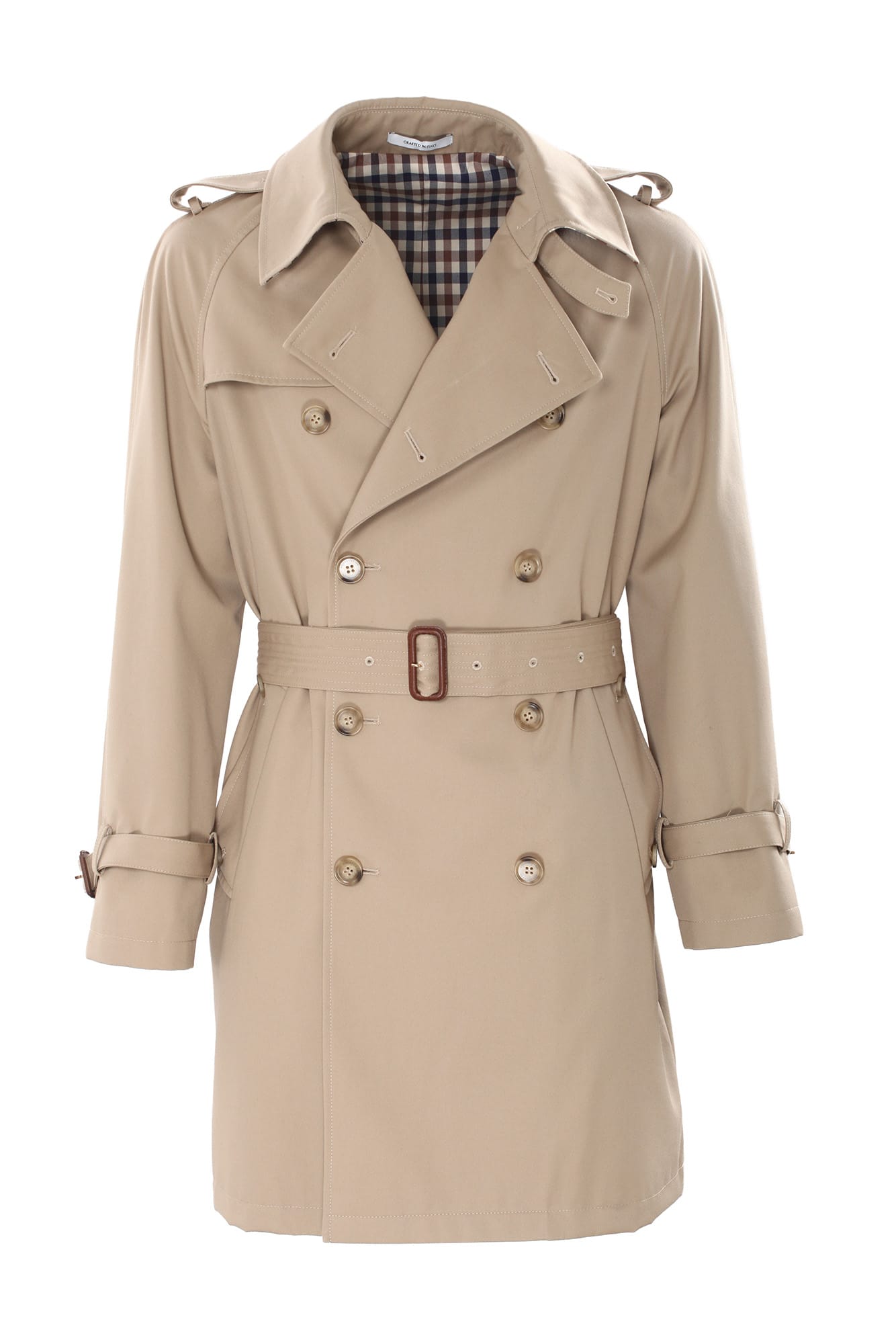 Shop Aquascutum Coats Beige