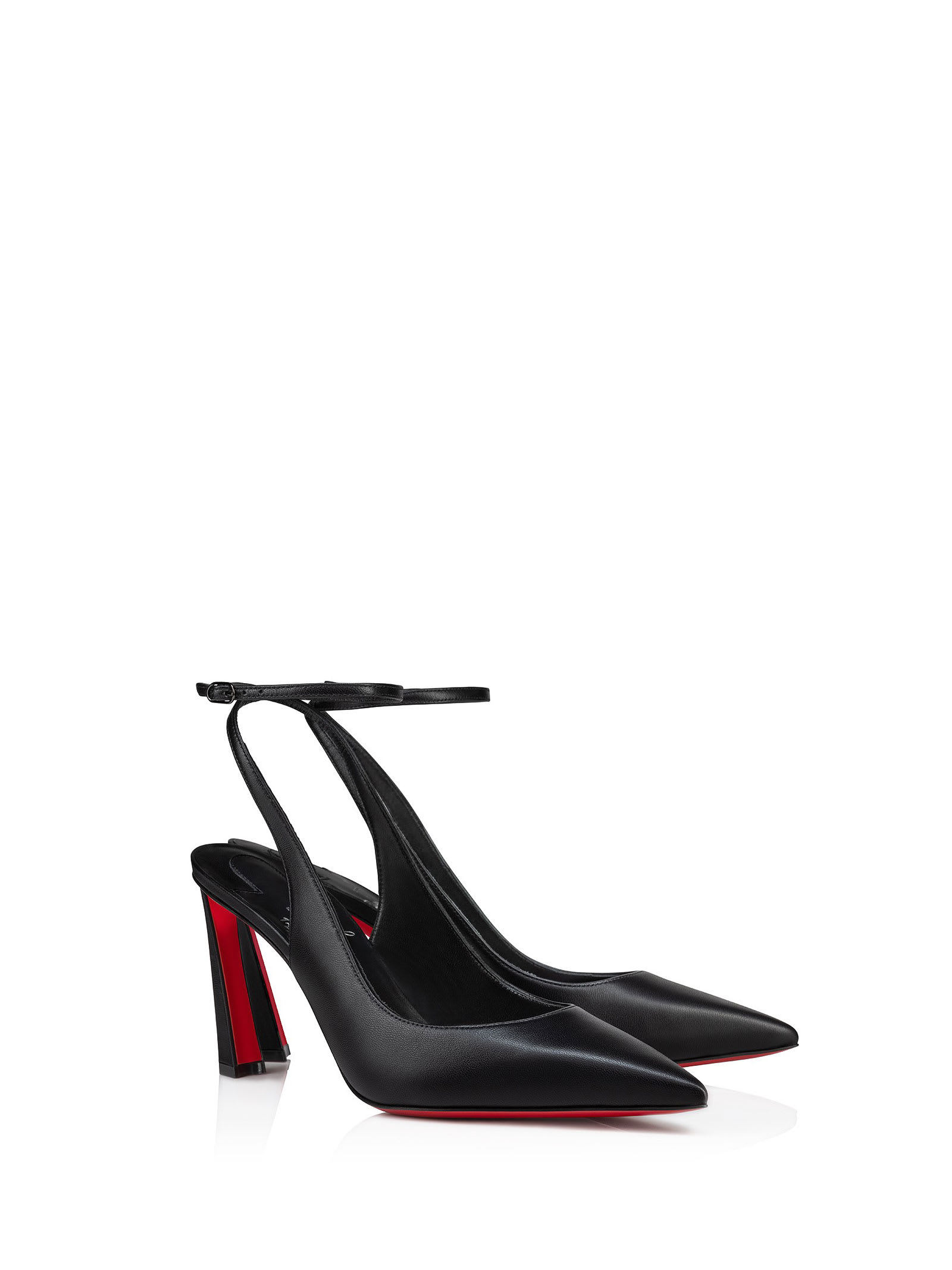 Shop Christian Louboutin Condora Strappy Pumps In Nappa Leather In Black