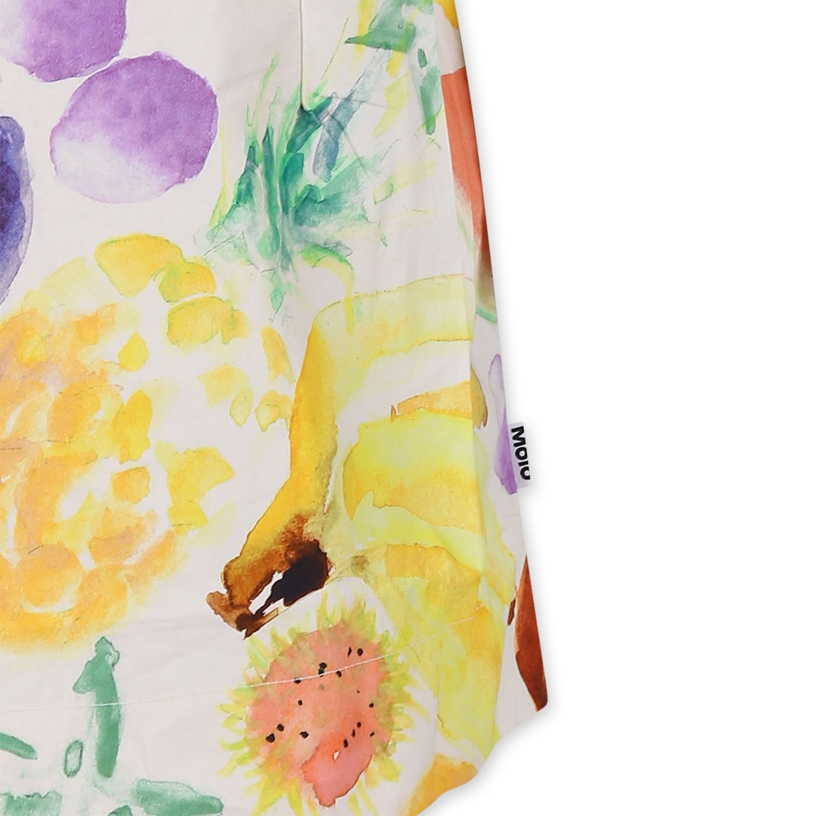 Molo Multicolor Dress For Girl With Fruit Print In Multicolor