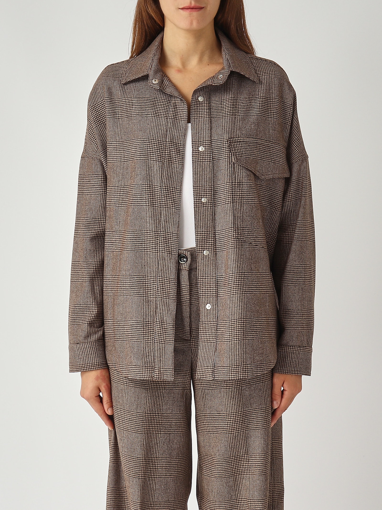 Nine In The Morning Rosa Over Shirt Shirt In Brown