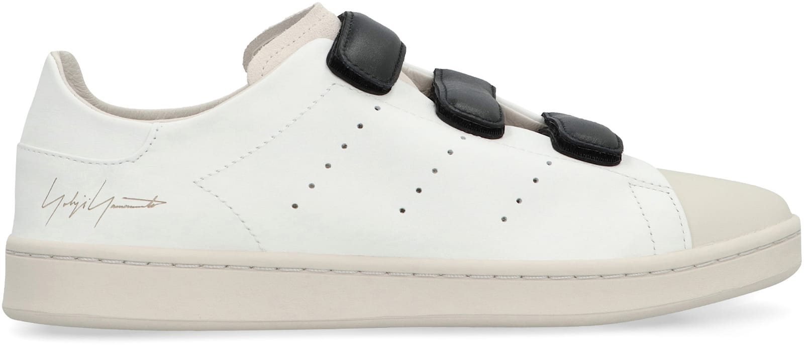Shop Y-3 Stan Smith Hook-and-loop Low-top Sneakers In White