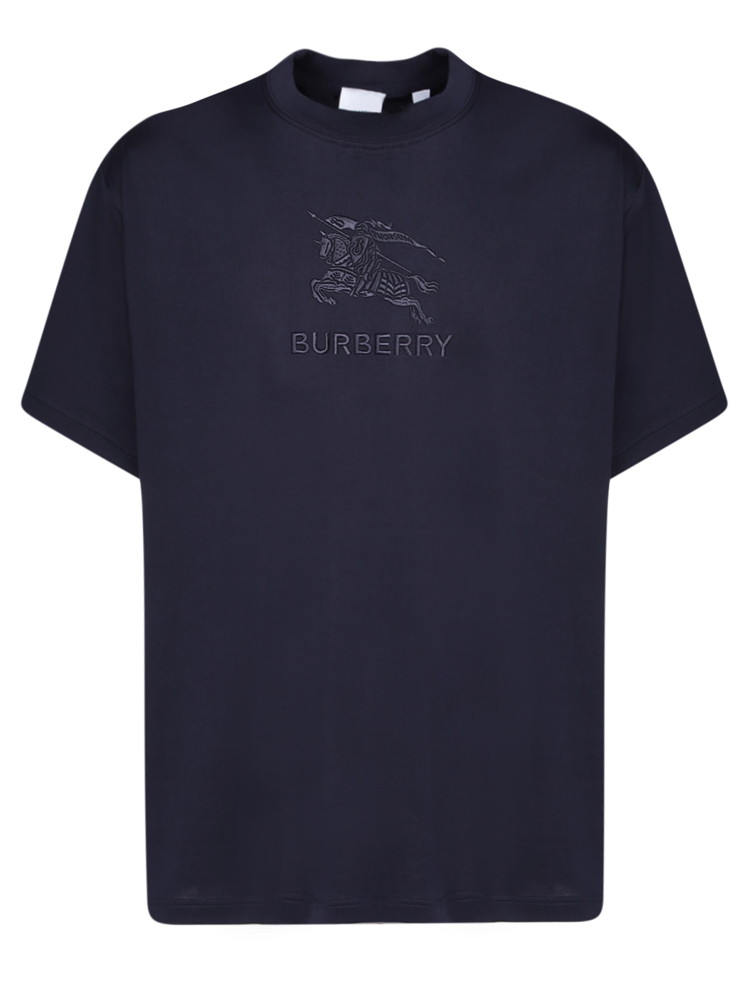 Shop Burberry Ekd Blue T-shirt